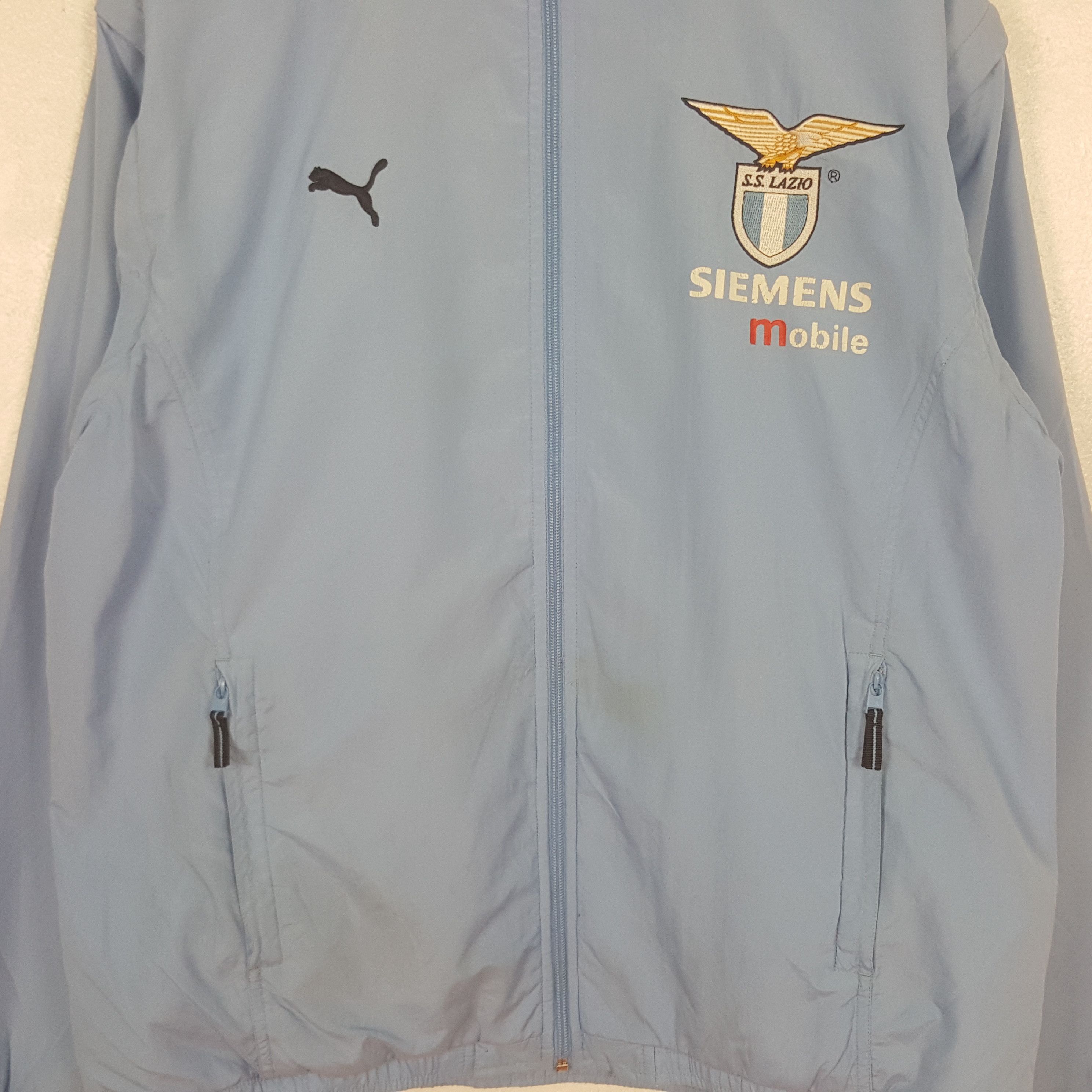 Puma Vintage Puma Lazio Siemens Mobile Track Jacket C309N20 Size US XL / EU 56 / 4 - 4 Thumbnail