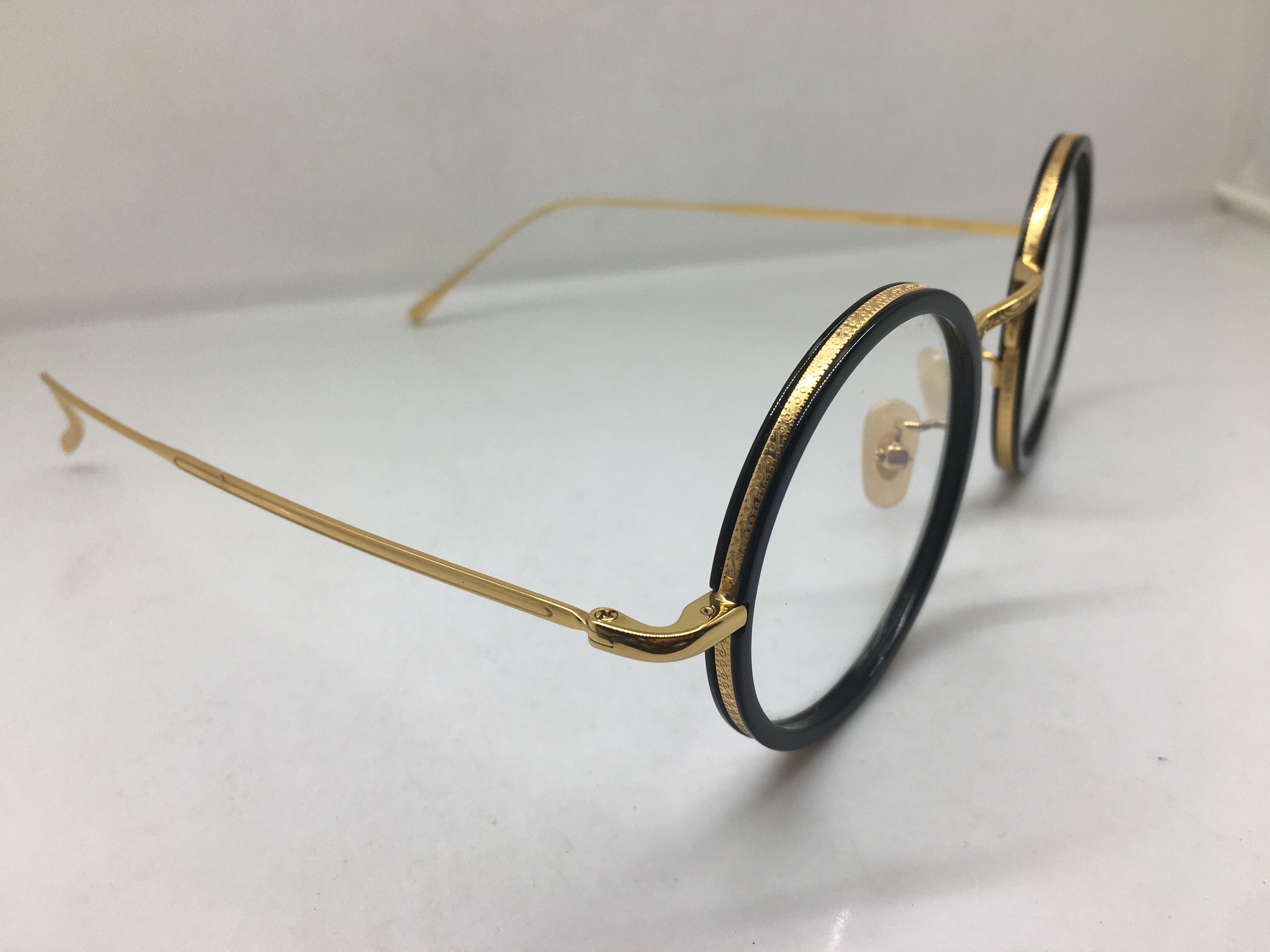 Other Gold Round Eyeglasses Frame GATSBY ARISTOCRAT Size ONE SIZE - 2 Thumbnail