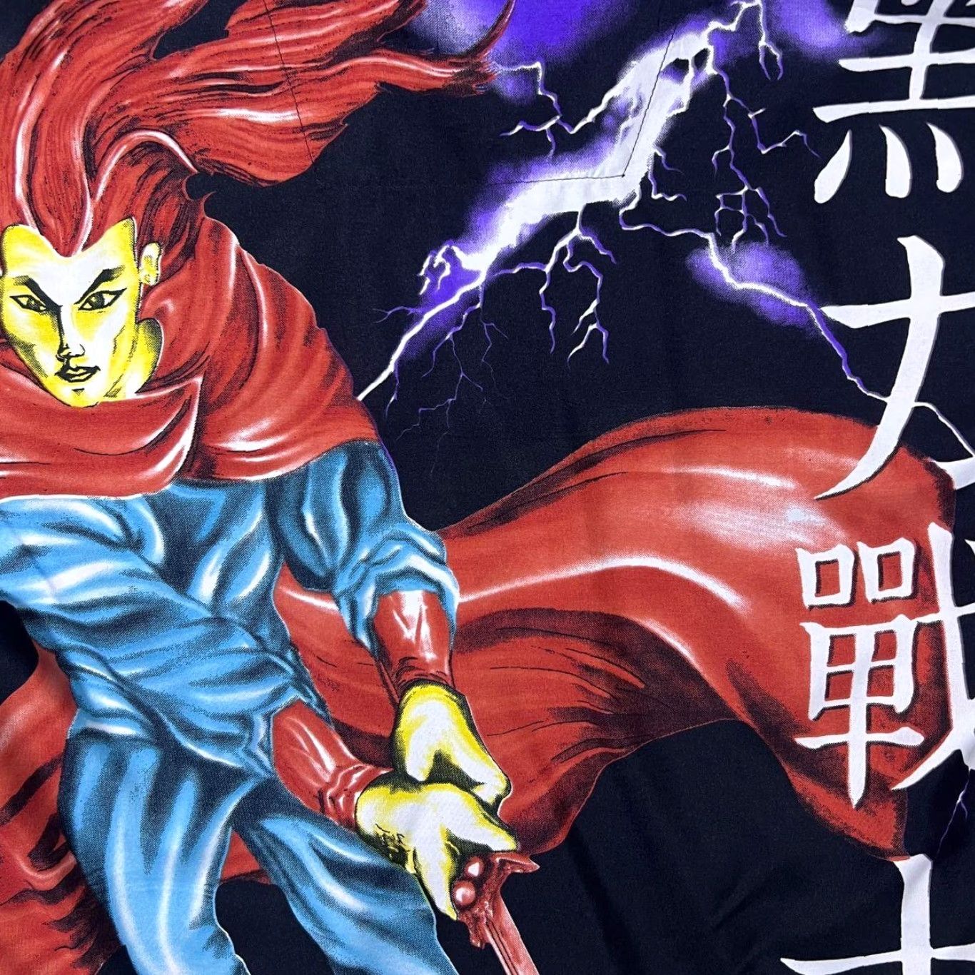 Vintage Early 00's Anime Manga Y2K Samurai Graphic Black Short Sleeve Shirt L Adult Mens Shirt Size US L / EU 52-54 / 3 - 3 Thumbnail