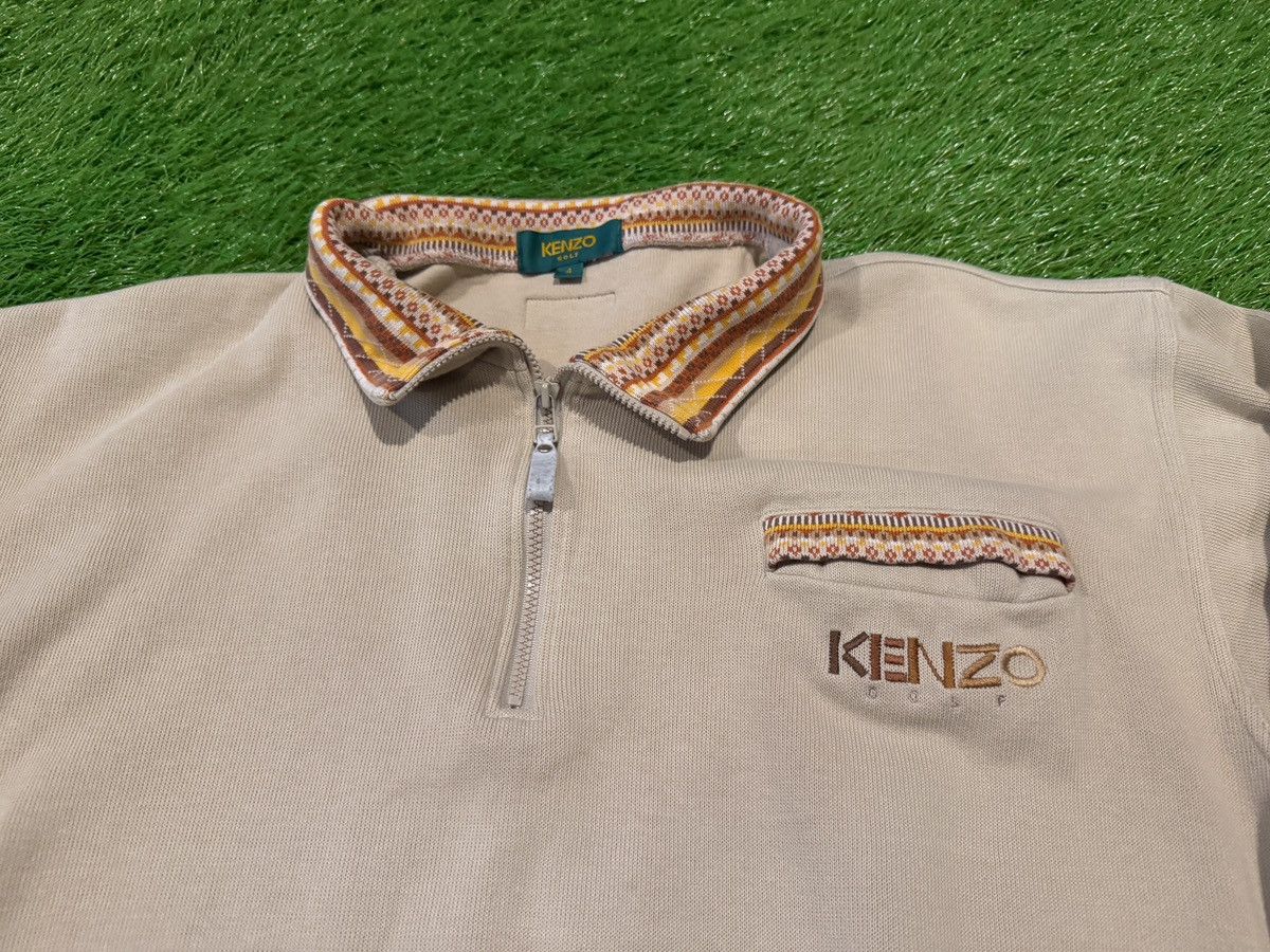Kenzo Vintage Kenzo Golf Pullover 1/4 Zip Sweatshirt Sweater Size US L / EU 52-54 / 3 - 2 Thumbnail