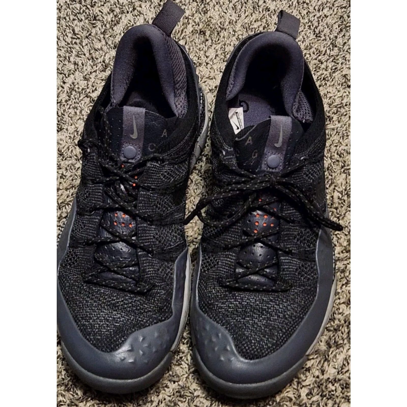 Nike Nike Lupinek Flyknit Low Hiking Trail 853954-001 Dark Grey Mens Size 10 Size US 9 / EU 42 - 3 Thumbnail