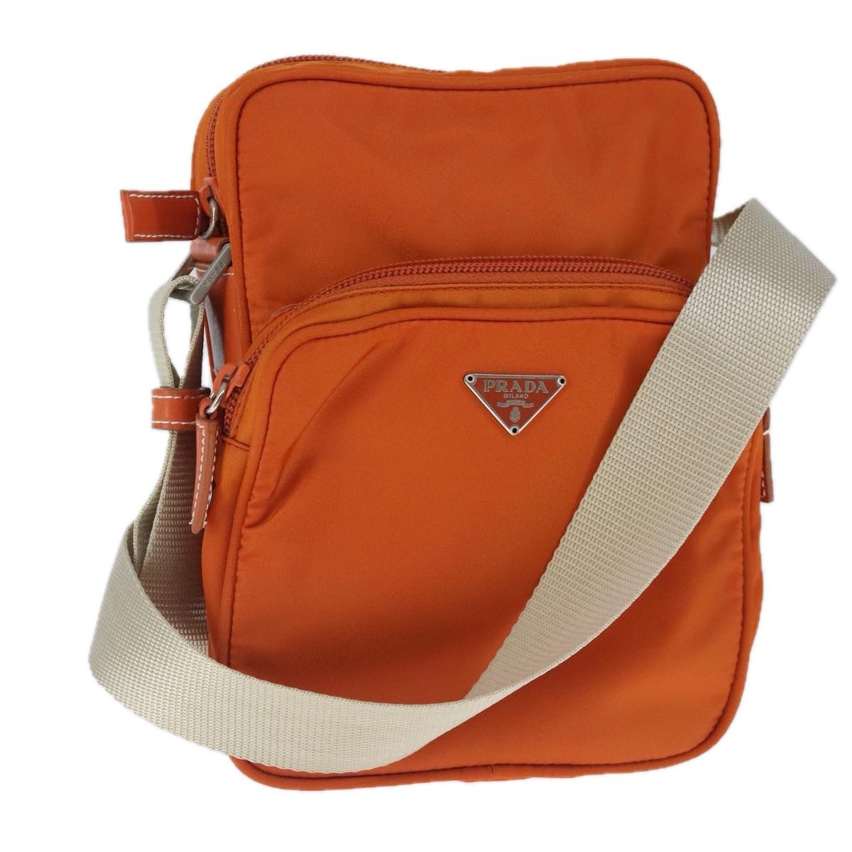 Prada Re-Nylon Orange Synthetic Shoulder Bag (Pre-Owned) Size ONE SIZE - 1 Thumbnail