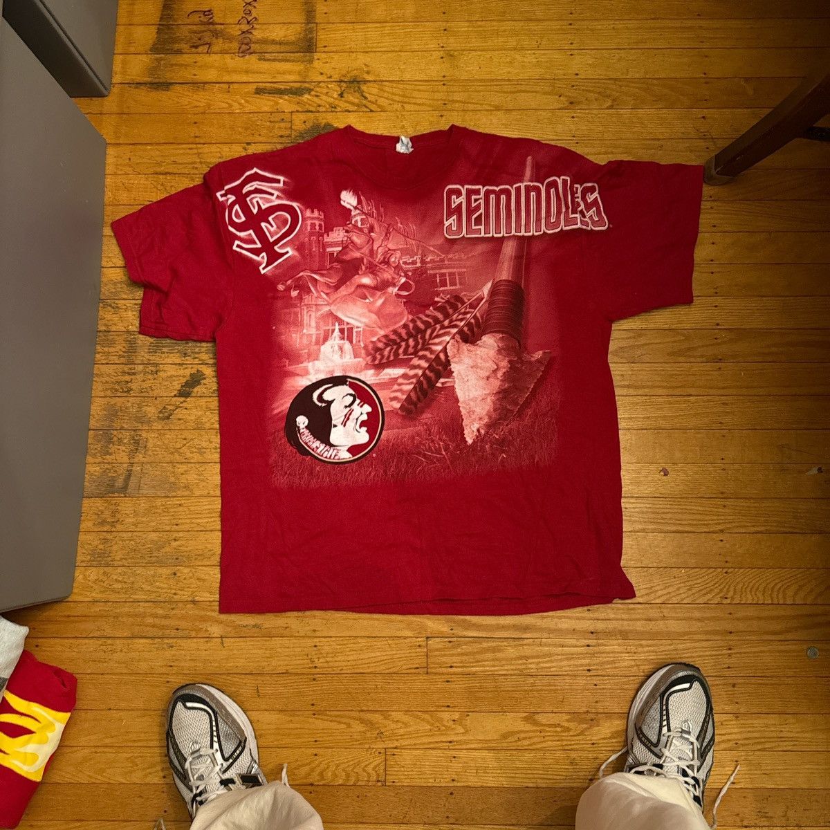Other Florida State Seminoles red and white cotton shirt Size US L / EU 52-54 / 3 - 1 Thumbnail