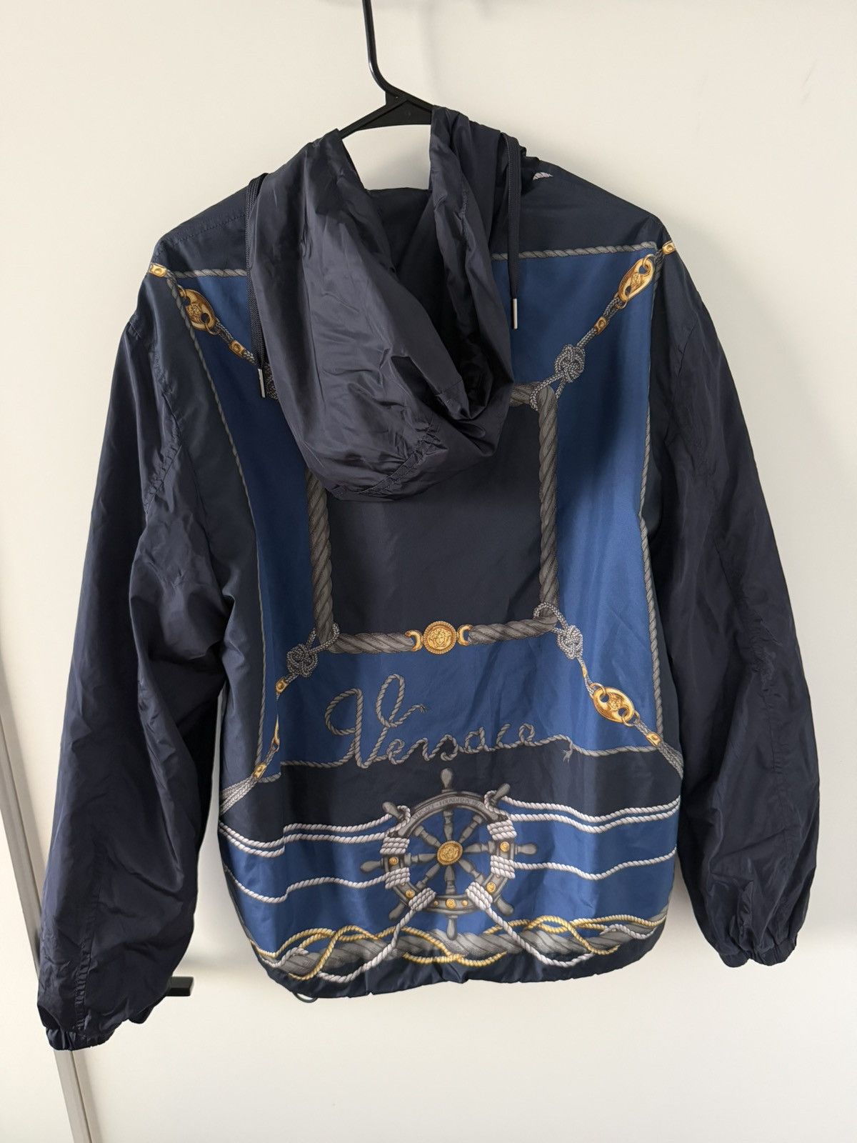 Versace Versace Graphic Nylon Windbreaker Hooded Jacket Size US M / EU 48-50 / 2 - 3 Thumbnail