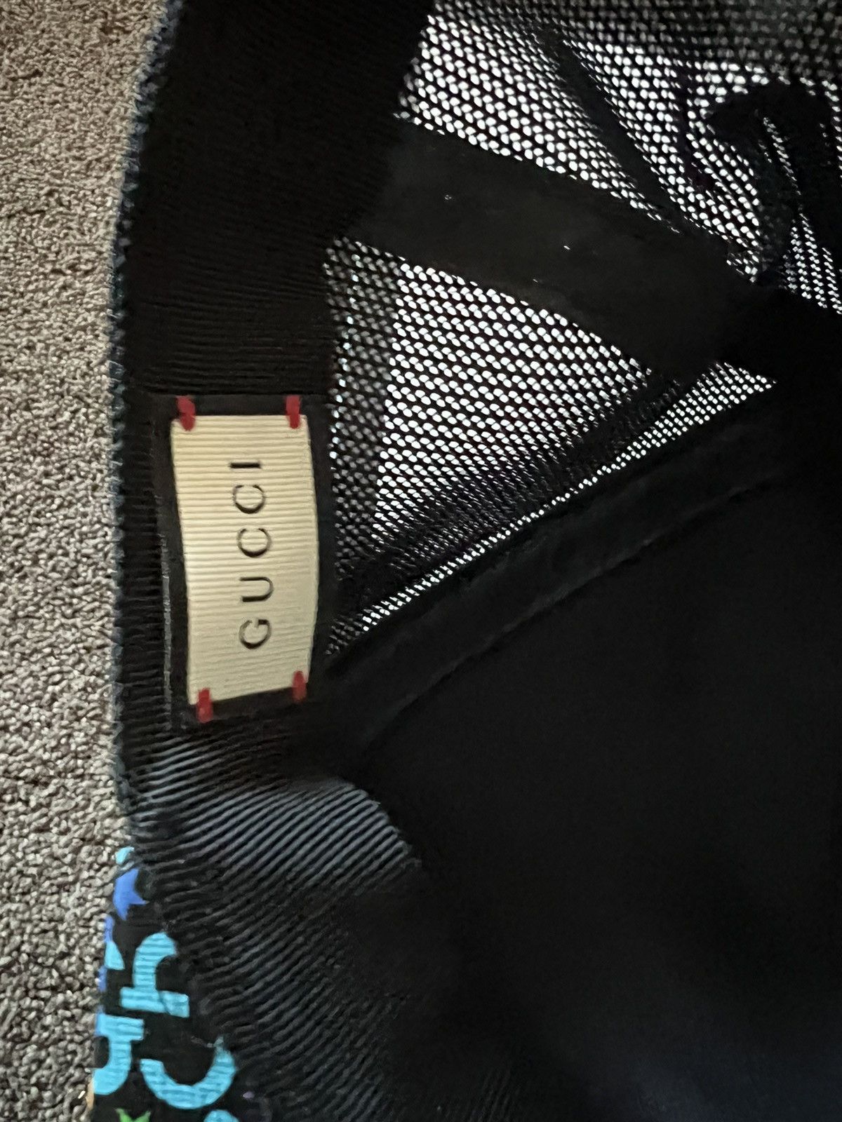 Gucci Gucci Men's Psychedelic GG Logo Monogram Print Hat Size ONE SIZE - 2 Thumbnail