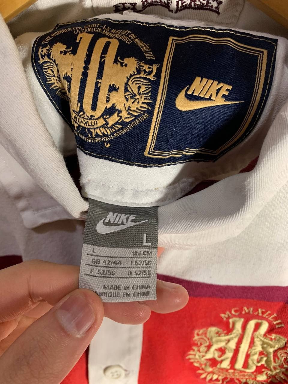 Nike × Vintage NIKE JAPAN STYLE RUGBY JERSEY RETRO Y2K VERY RARE 90s SK8 Size US L / EU 52-54 / 3 - 6 Thumbnail