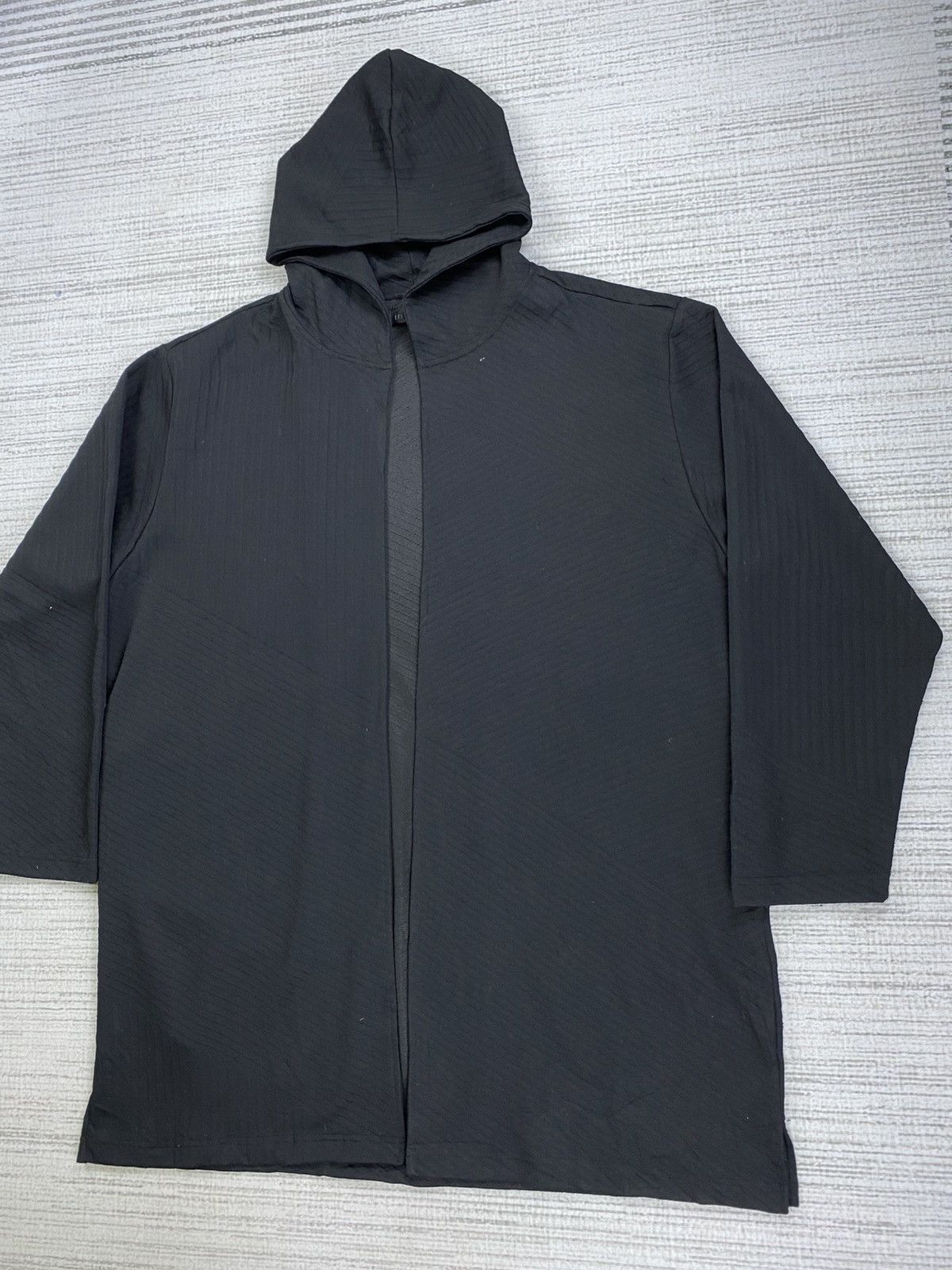 In The Attic × Japanese Brand × Vintage Vintage In The Attic Long Coat Zipless Hooded Jacket Size US XL / EU 56 / 4 - 4 Thumbnail