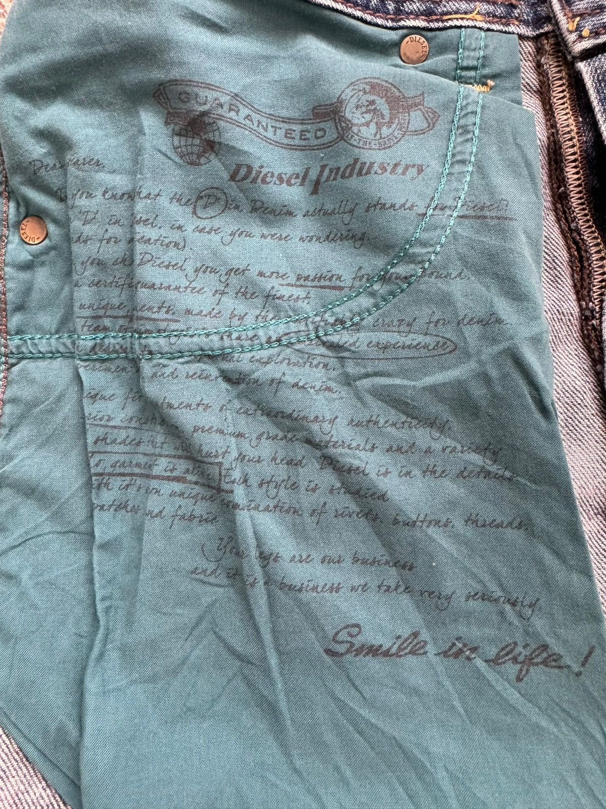 Diesel Vintage Diesel Industry Distressd Clawmark Jeans Size US 34 / EU 50 - 17 Thumbnail