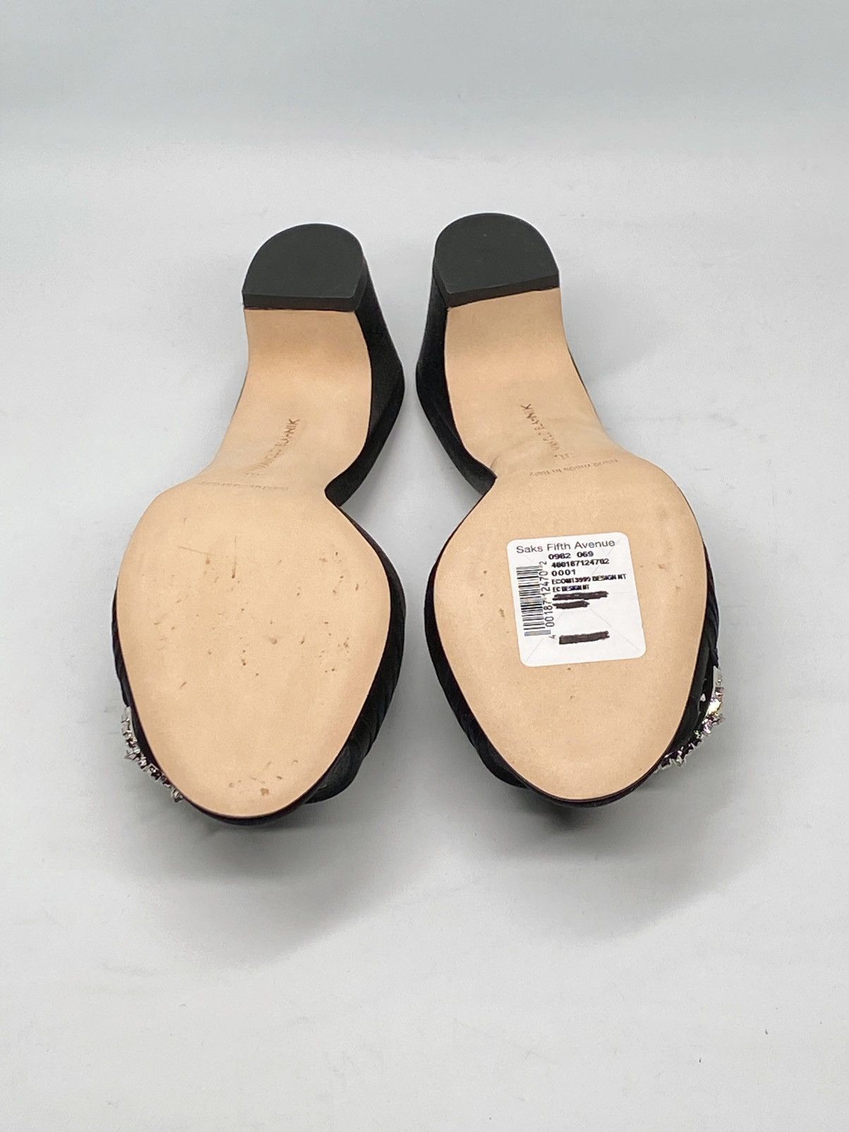 Manolo Blahnik Manolo Blahnik Prinap Satin Crystal Buckle Mules size 36 Size US 6 / IT 36 - 14 Thumbnail