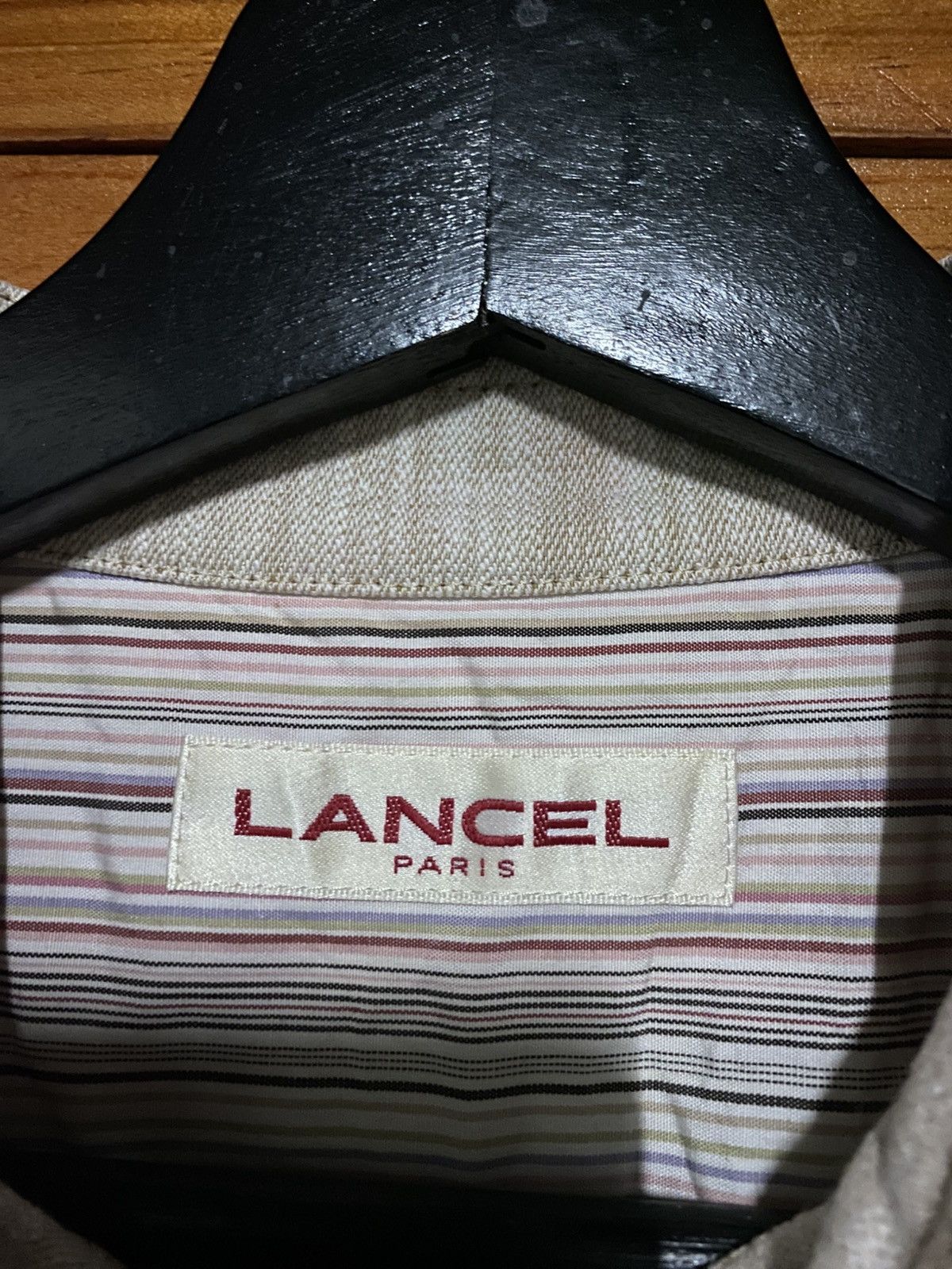 Lancel Vintage Lancel Paris Men’s Sleeveless Zip Vest Beige Cotton Size S / US 4 / IT 40 - 7 Thumbnail