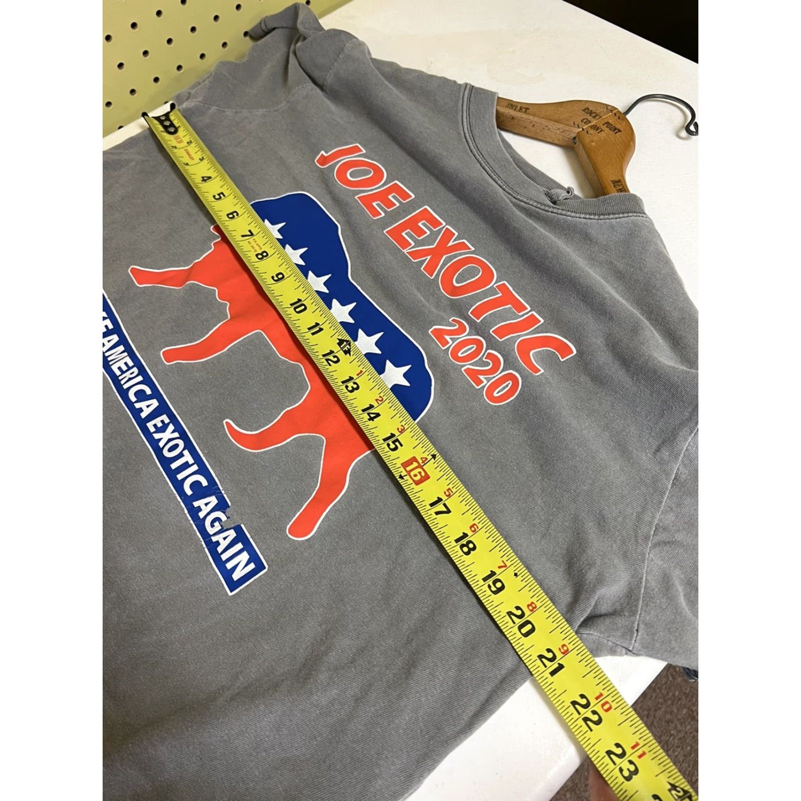 Vintage Mens Joe Exotic 2020 Campaign Political T-shirt Gray Short Sleeve S Tiger Size US S / EU 44-46 / 1 - 3 Thumbnail