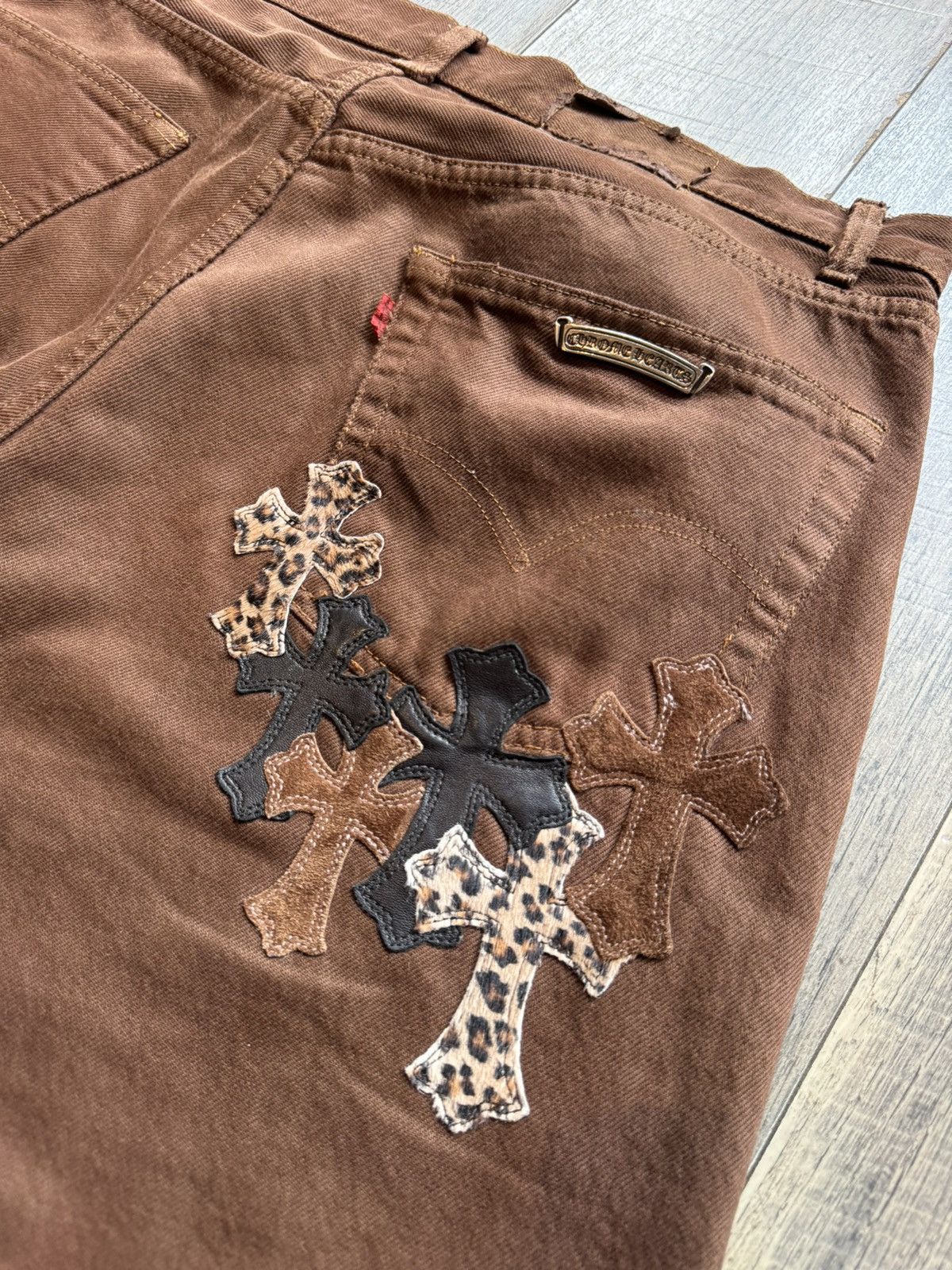 Chrome Hearts Chrome Hearts NYFW Exclusive Levi’s Cross Patch Jeans Size US 36 / EU 52 - 12 Thumbnail