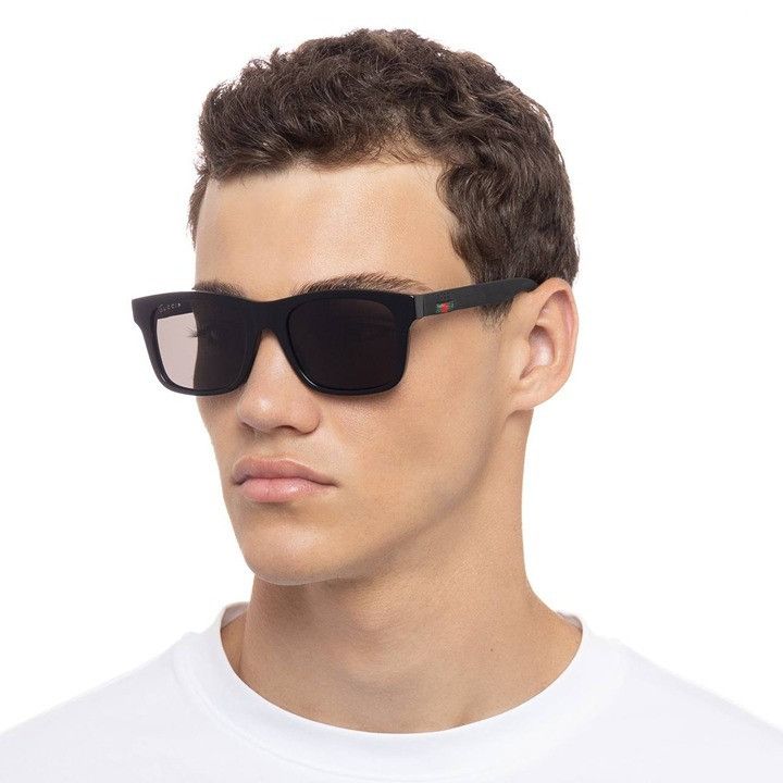Gucci Gucci GG0008S 003 Sunglasses Havana Rectangle Frame Size ONE SIZE - 5 Thumbnail