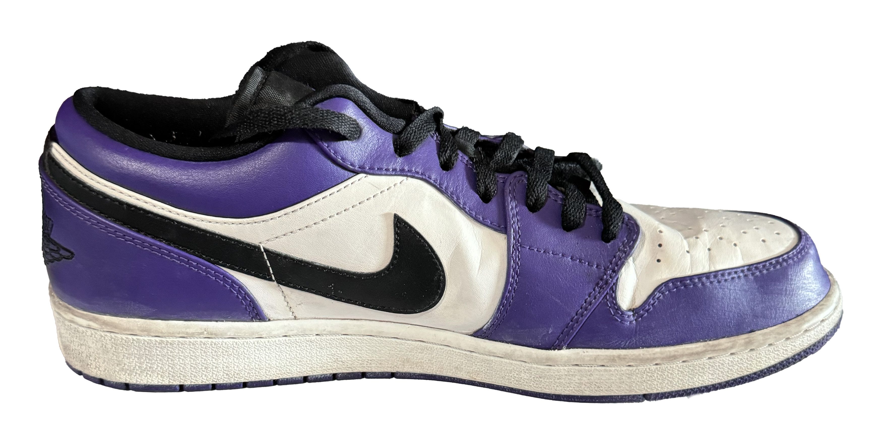 Nike Jordan 1 Low Court Purple Size US 12 / EU 45 - 2 Thumbnail
