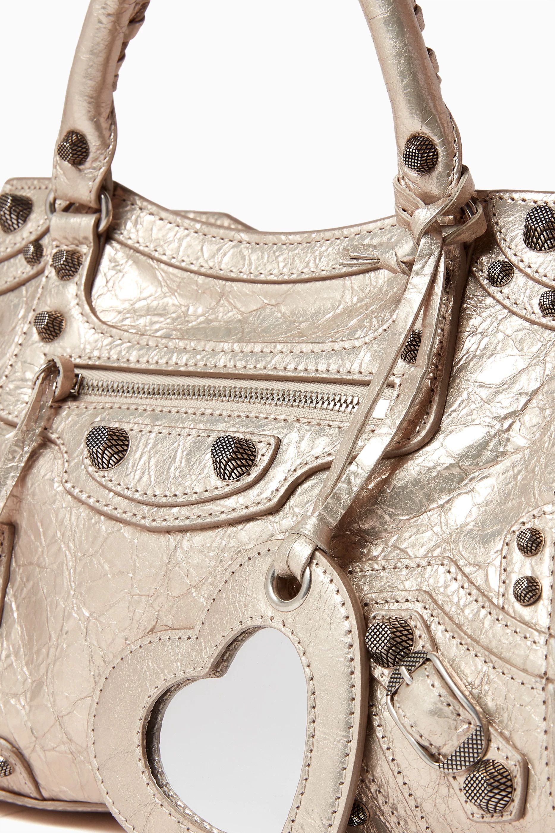 Balenciaga o1bcso1str0924 Size: OS / Neo Cagole XS Handbag Metallized Size ONE SIZE - 5 Thumbnail