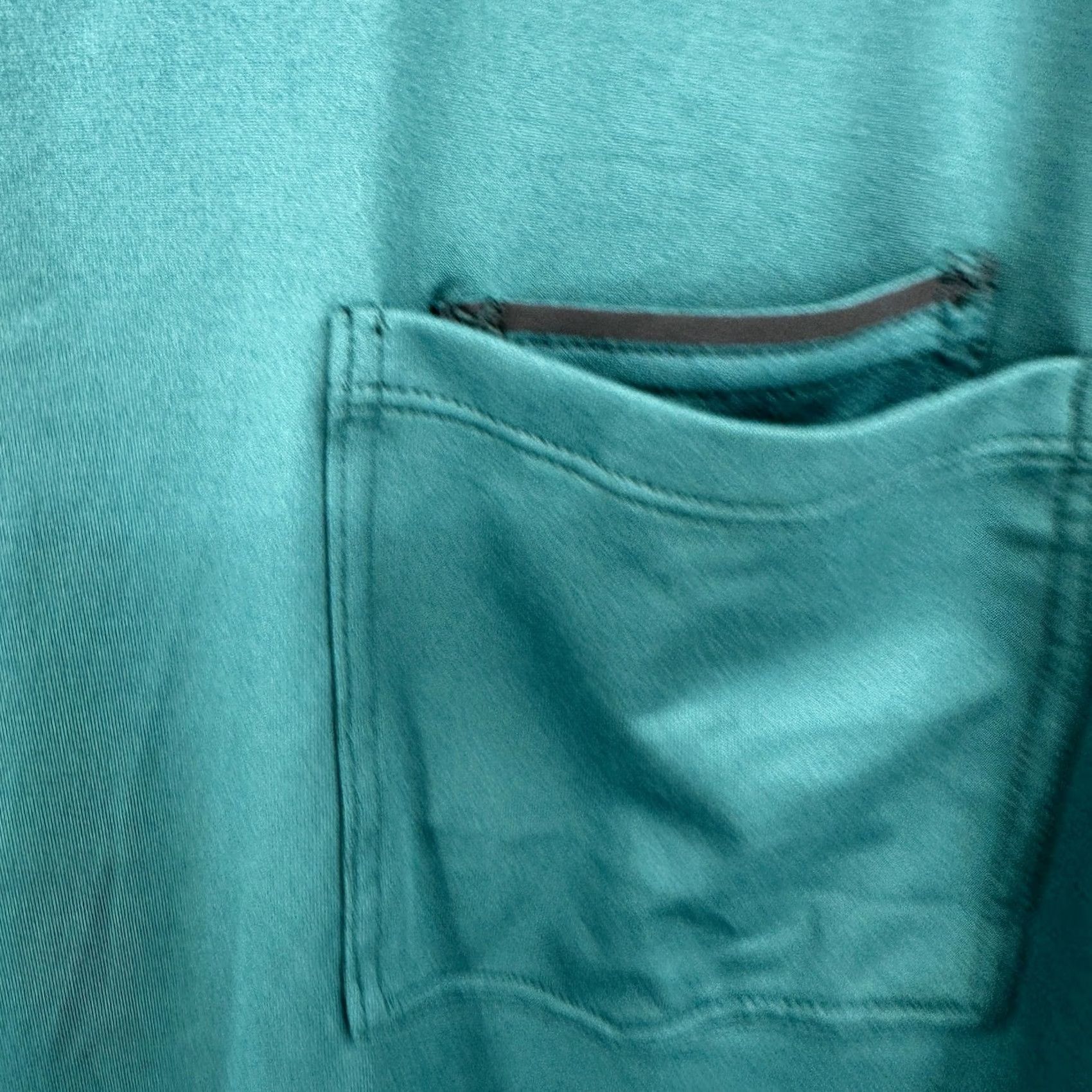Outdoor Research Outdoor Research Womens Tee Shirt Teal Green Split Back Active Pocket Chest Pocket Short Sleeve Crew Neck Moisture Wicking Relaxed Fit L Size M / US 6-8 / IT 42-44 - 3 Thumbnail
