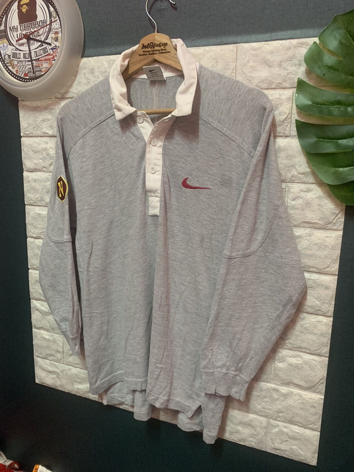 Nike × Vintage VINTAGE!! Polo Rugby Nike Size US M / EU 48-50 / 2 - 2 Thumbnail