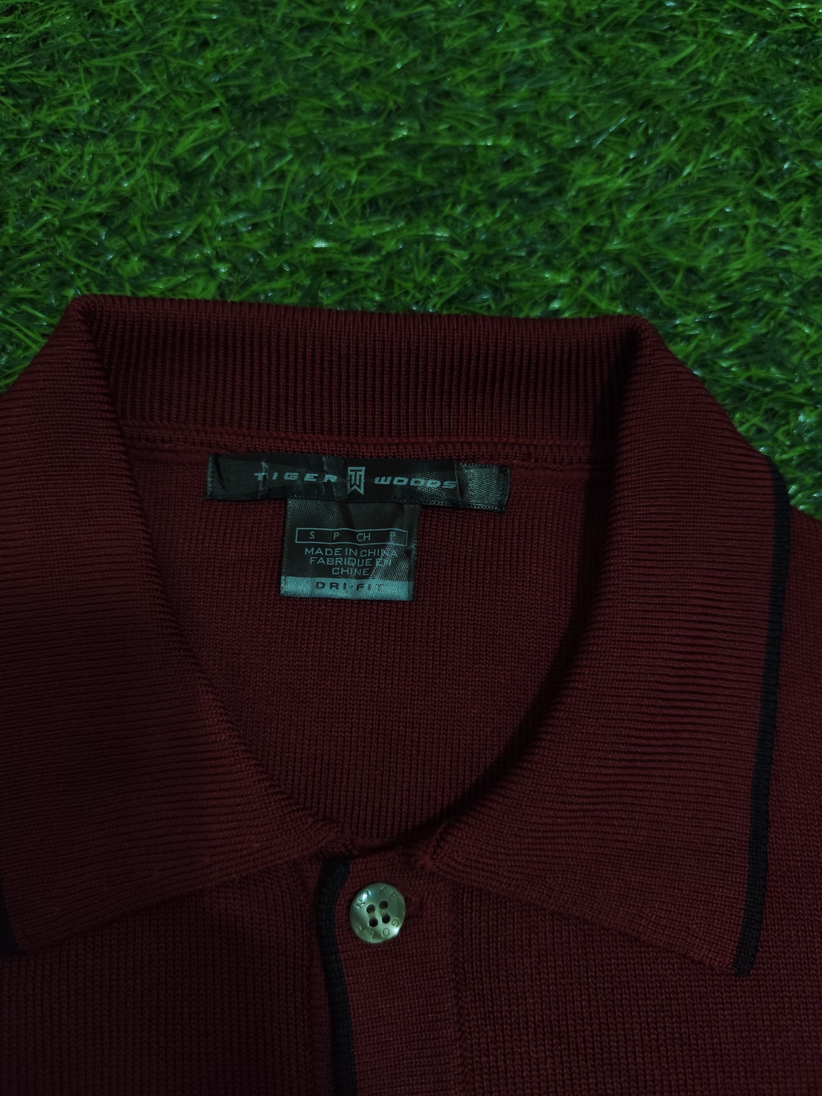 Nike Maroon Nike Tiger Woods Polo Shirt knitted Size US S / EU 44-46 / 1 - 8 Thumbnail