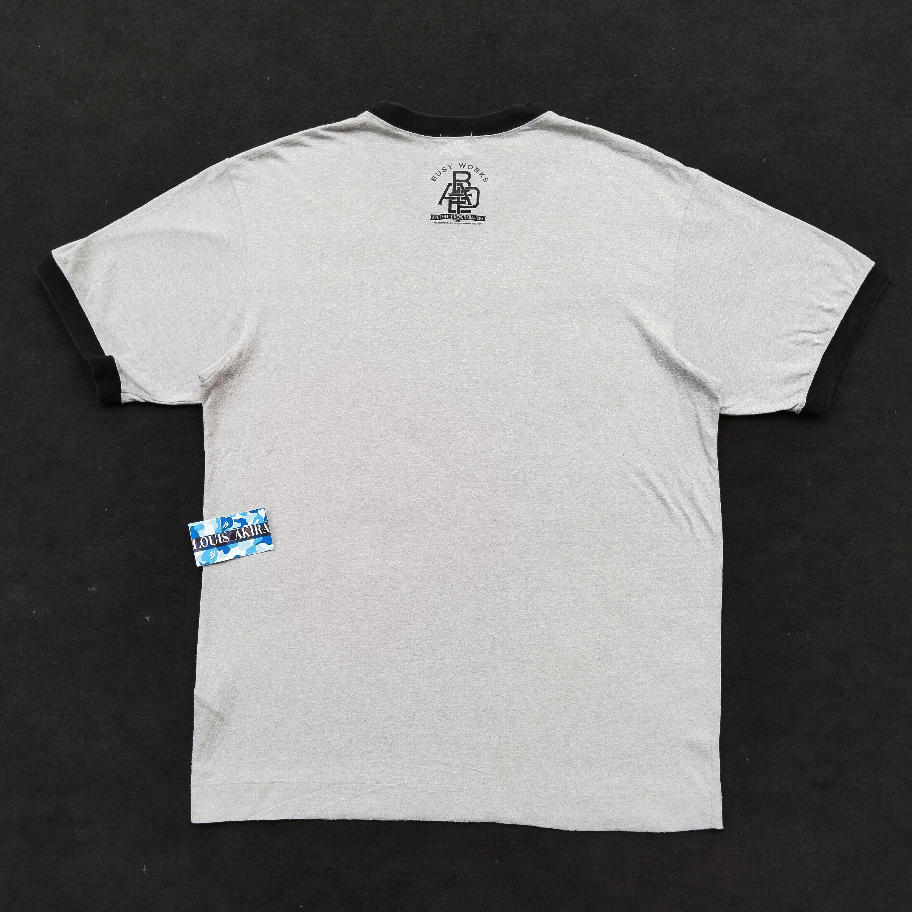 Bape 2007 Bape Baby Milo Parody Mickey Mouse Ringer Tee Size US M / EU 48-50 / 2 - 4 Thumbnail