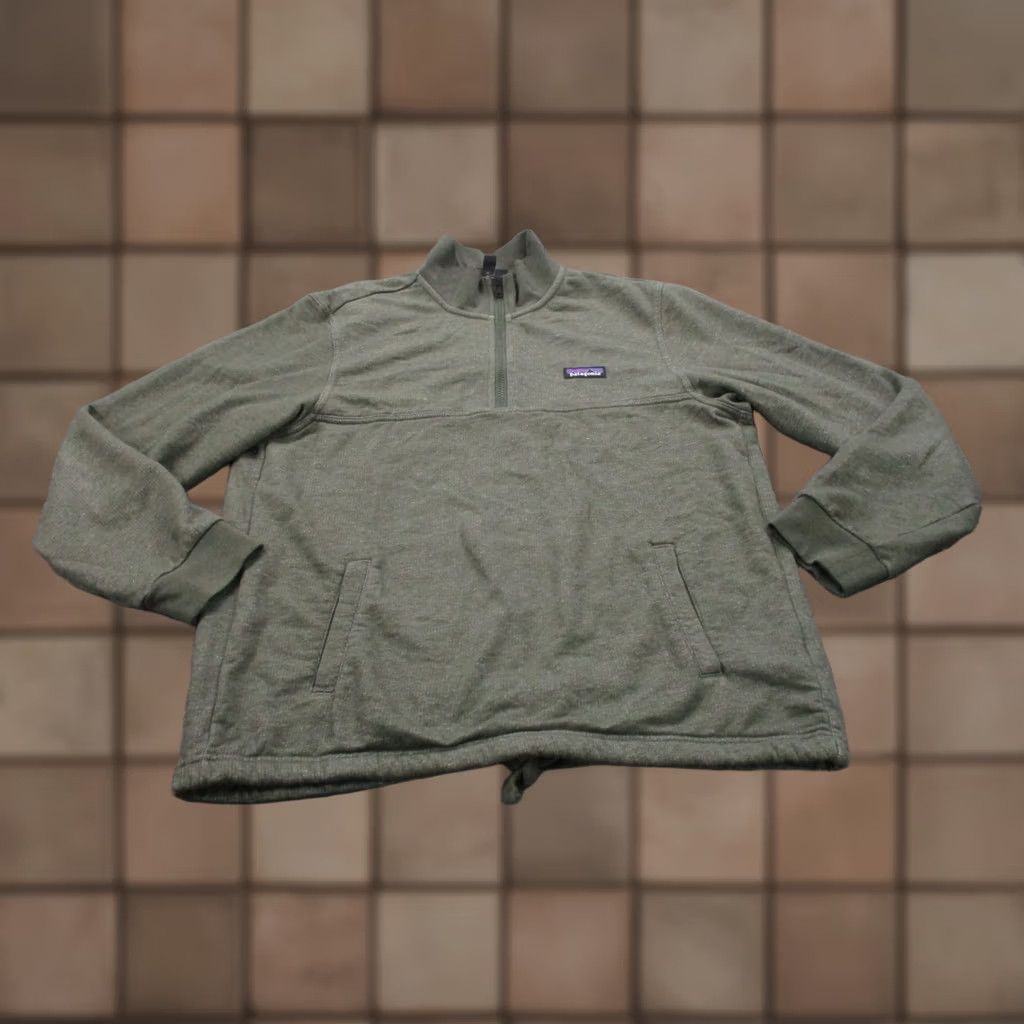Patagonia Patagonia Jacket Mens M Mayhna Fleece Pullover 1/4 Zip Windbreaker Green 26380 Size US M / EU 48-50 / 2 - 1 Thumbnail