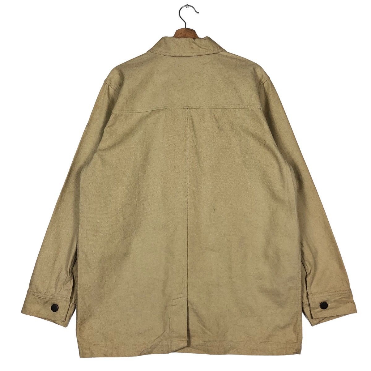 Japanese Brand 🔥Vintage Chore Jacket Majestic New York Big Logo Spell Out Size US L / EU 52-54 / 3 - 8 Thumbnail