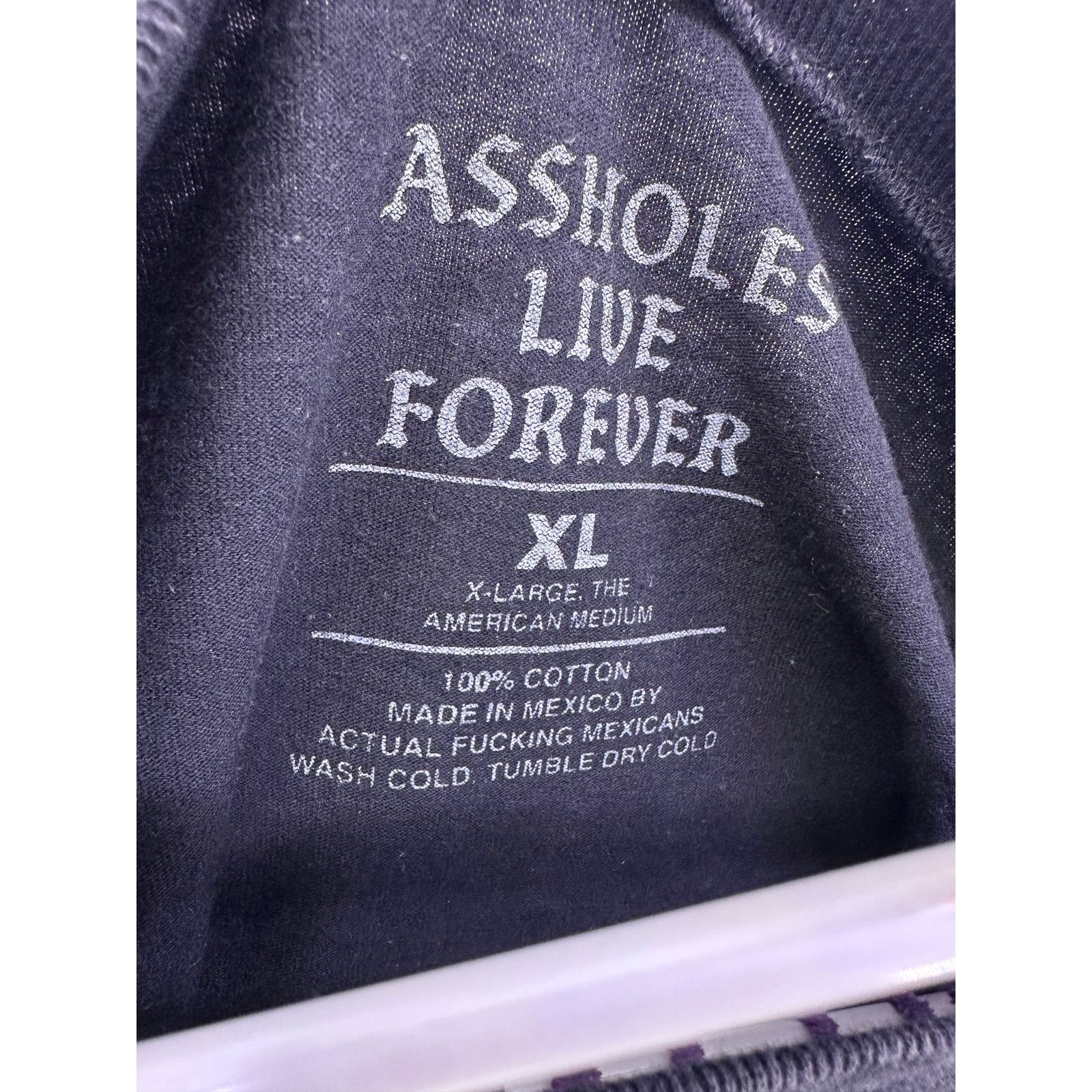 & Other Stories I Have Nothing A..Holes Live For Ever Black Tshirt Size XL Size US XL / EU 56 / 4 - 5 Thumbnail