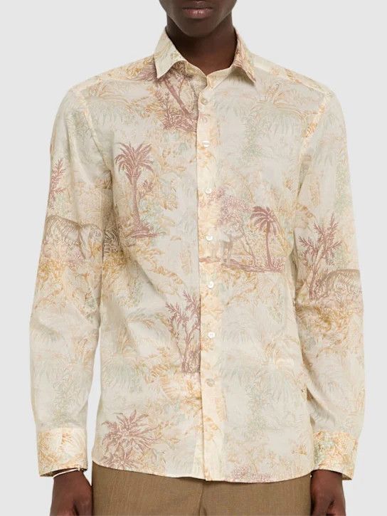 Etro o1lsvrm0425 Shirt in Beige Size US L / EU 52-54 / 3 - 3 Thumbnail