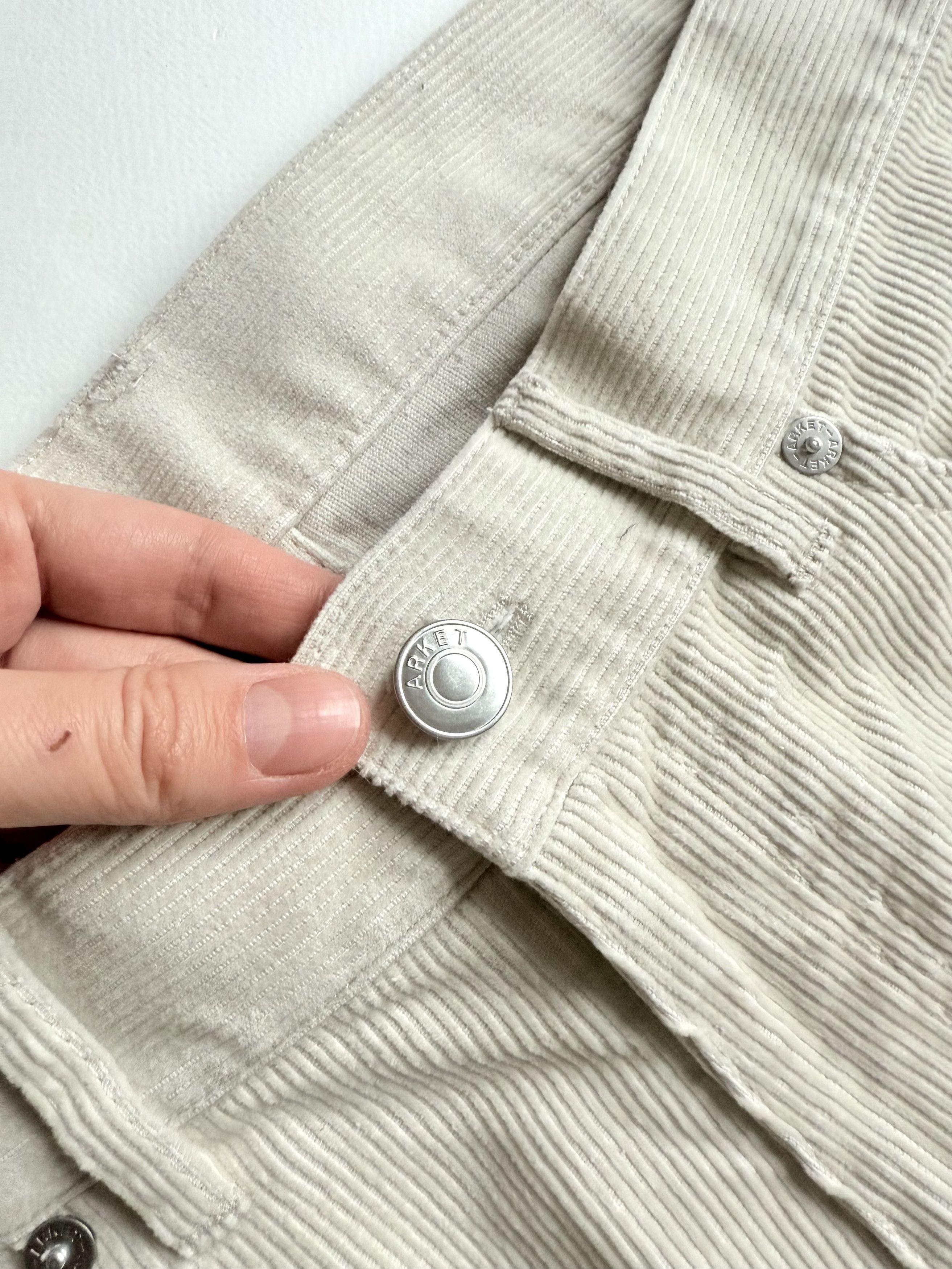 Arket Men’s ARKET Loose Corduroy Trousers Off-White W30/S Size US 30 / EU 46 - 4 Thumbnail