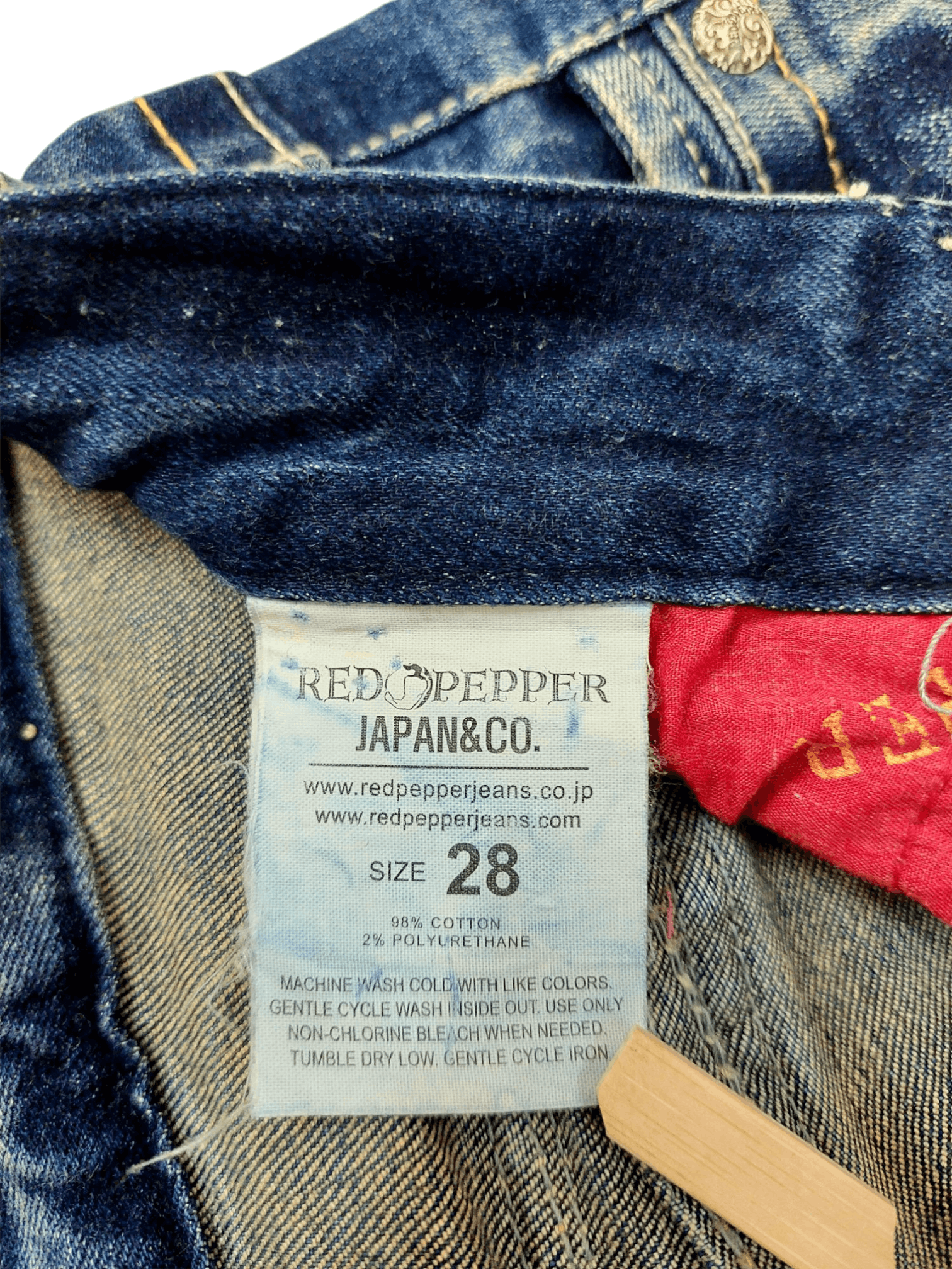 Designer 🔥Red Pepper Jeans Flare Embroidery Florish Skull Size 31" - 19 Thumbnail
