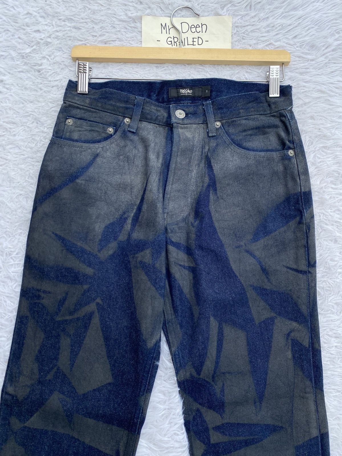 Mossimo MASSIMO Rare Design Pattern Blue Jeans/Denim Size US 28 / EU 44 - 8 Thumbnail