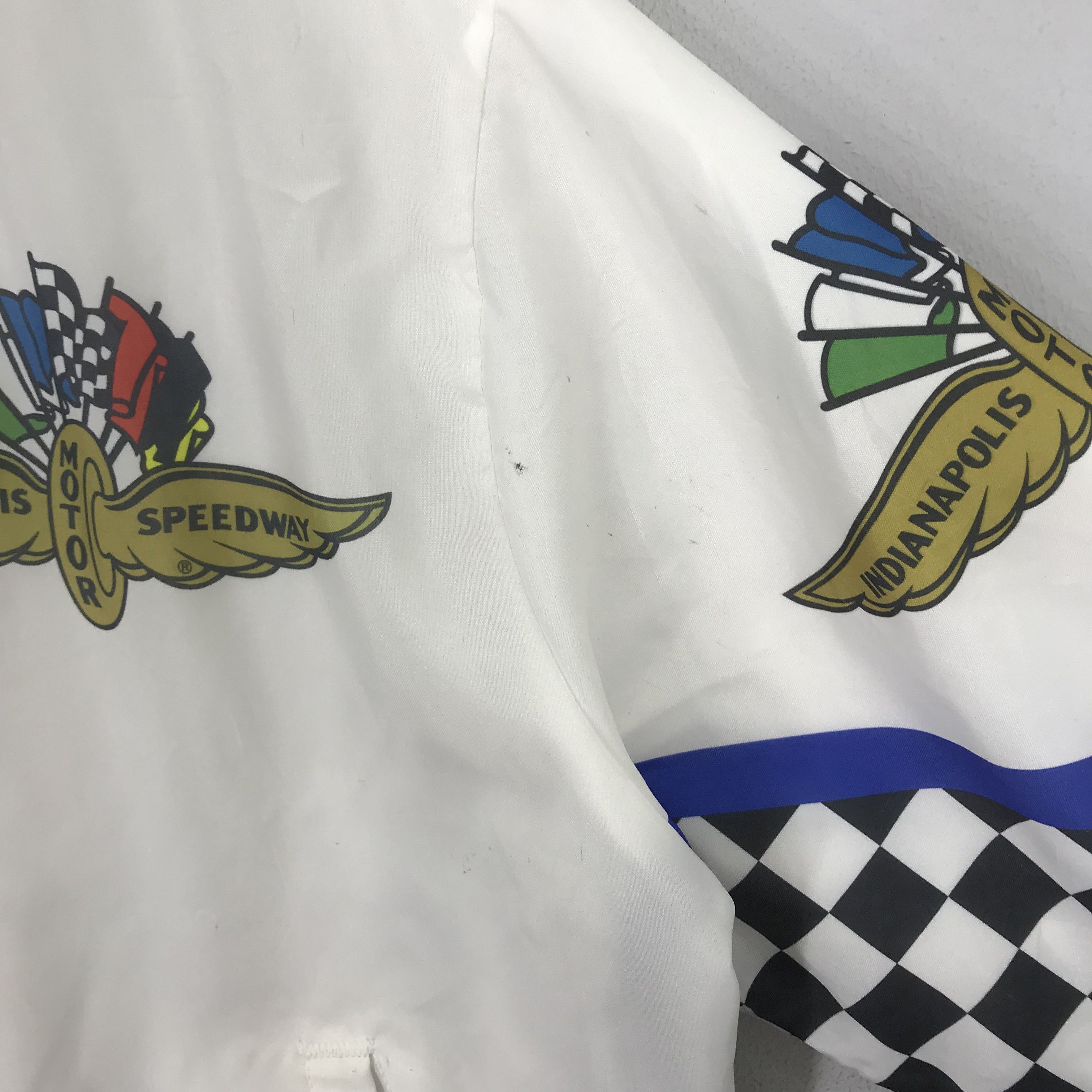 Vintage Vintage 90's Indianapolis Motor Speedway Varsity Jacket Size US L / EU 52-54 / 3 - 8 Thumbnail