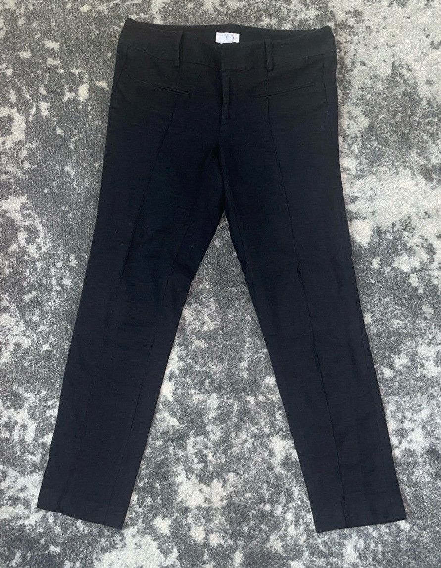 Helmut Lang Helmut Lang Womens Size 8 Black Straight front pants Size 30" / US 8 / IT 44 - 1 Thumbnail