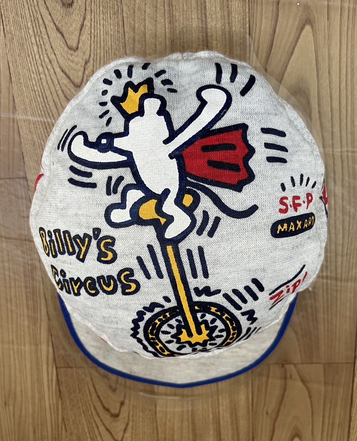 Keith Haring Very Rare Vintage Art Keith Haring Full Print Cap 1980s Size ONE SIZE - 3 Thumbnail
