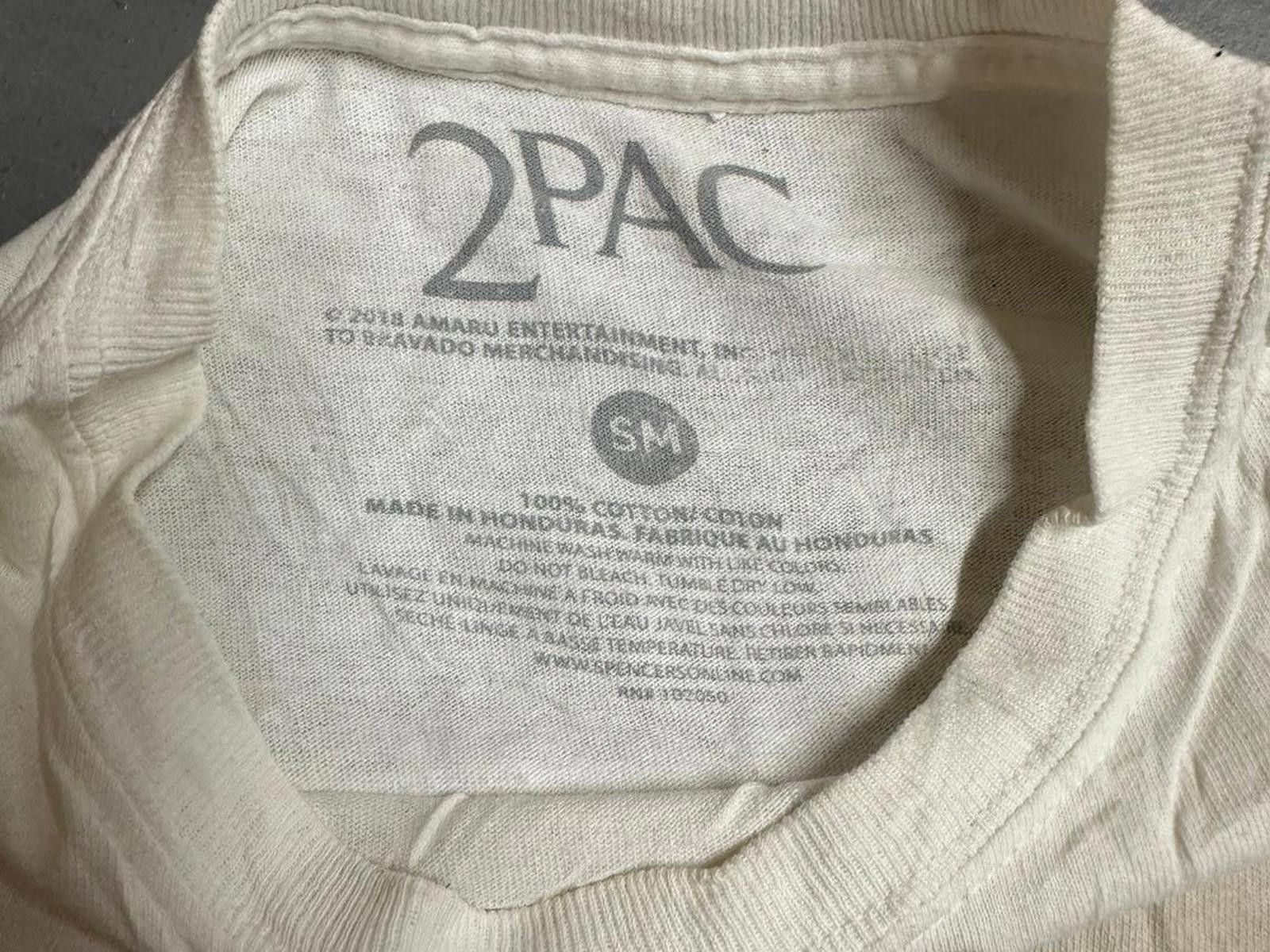 Designer Vintage 2Pac Graphic T-Shirt - Iconic Design Size US S / EU 44-46 / 1 - 4 Thumbnail