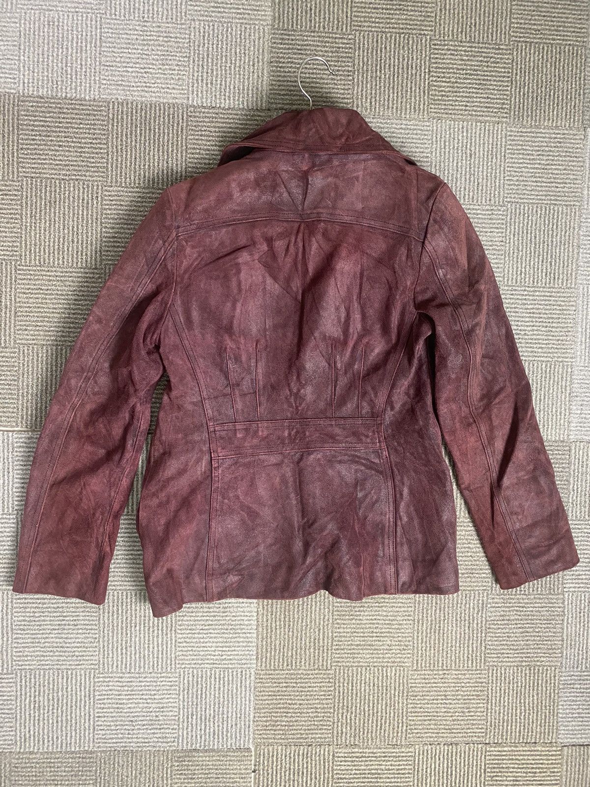 Guess Vintage Guess Flower Pattern Leather Jacket Size S / US 4 / IT 40 - 6 Thumbnail