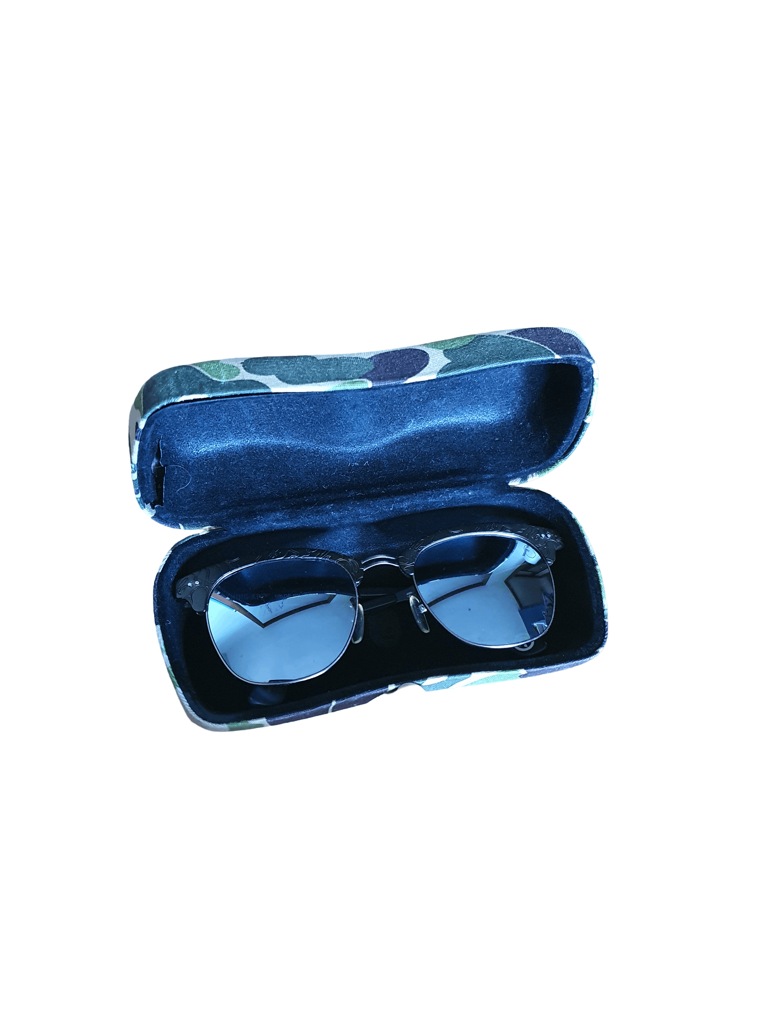 Bape Clubmaster Sunglasses Glasses w OG Camo Case (BS13041) Size ONE SIZE - 1 Thumbnail