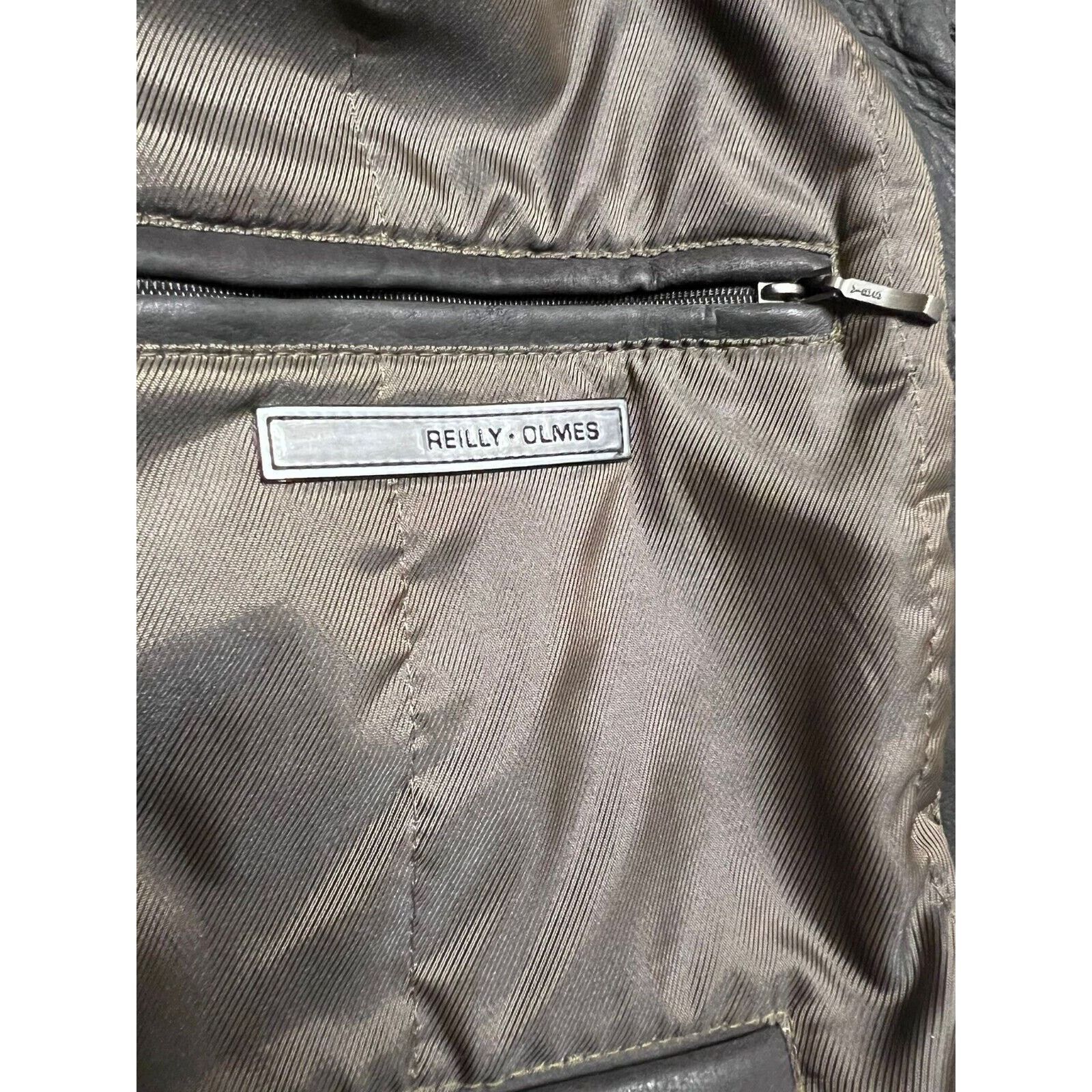 Other Leather Jacket By Reilly Olmes. Very Rare Vintage 90’s Size US L / EU 52-54 / 3 - 5 Thumbnail
