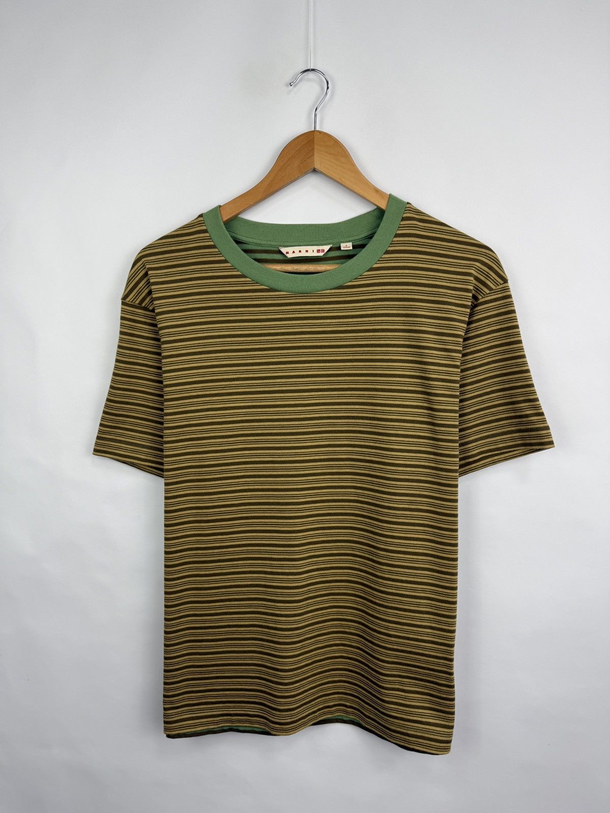 Marni × Uniqlo 🇮🇹🇯🇵 SS22 Marni Uniqlo Rare Edition Striped T-Shirt Y2K Size US S / EU 44-46 / 1 - 2 Thumbnail