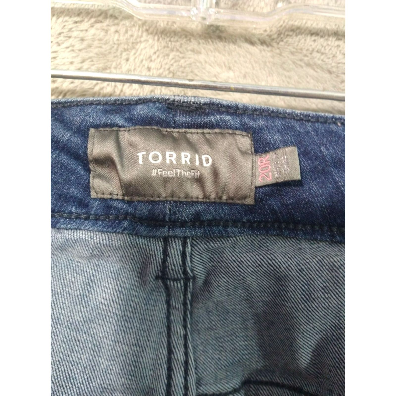 Torrid Torrid Jeans 20R Womens Blue Perfect Skinny Ankle Stretch Mid Rise Dark Wash Size 42" / US 20 - 7 Thumbnail