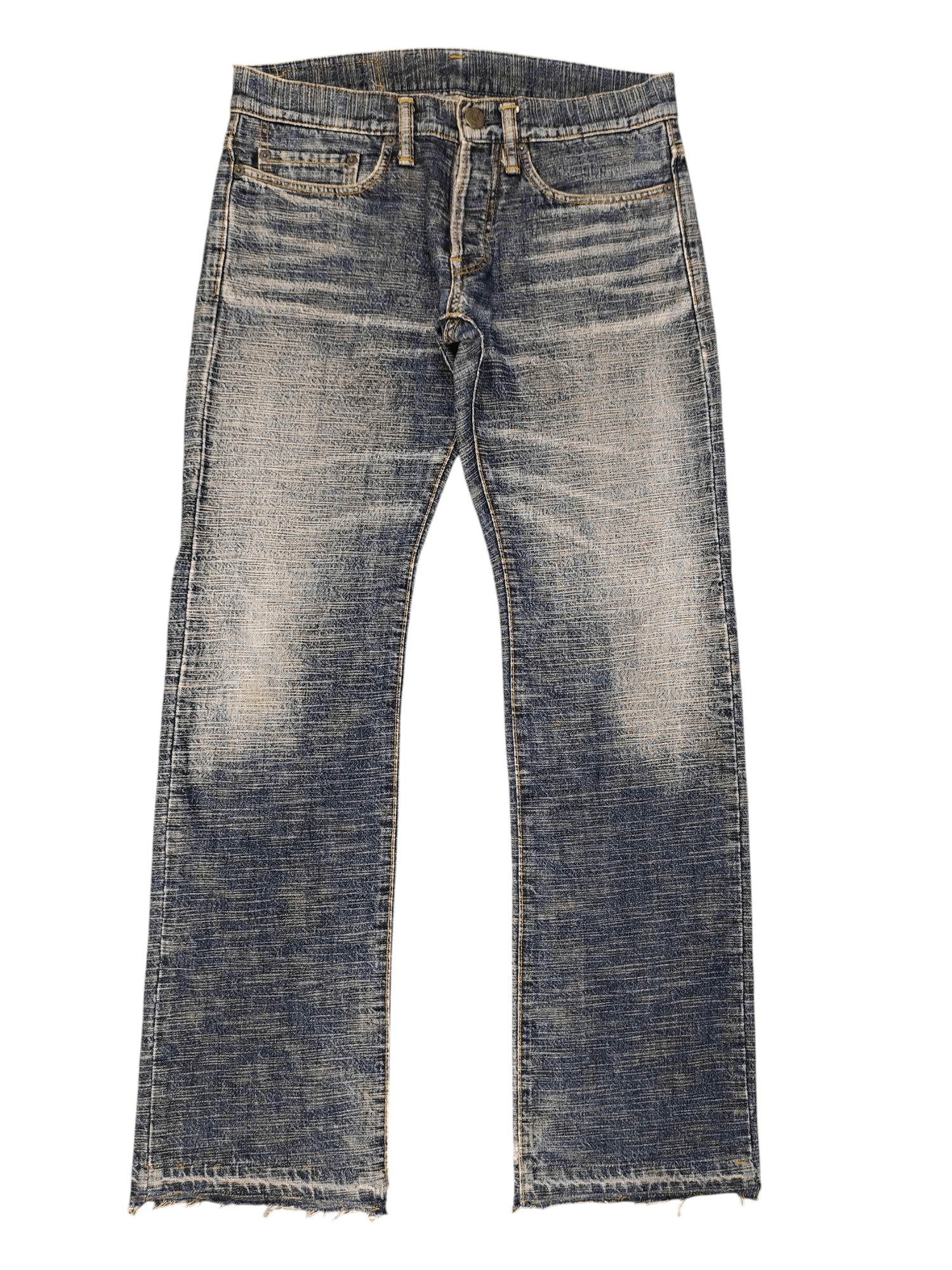 Hysteric Glamour × Undercover Vintage 90s Ku Raw Denim Japan Clawmark Slubby Denim Jeans Size US 29 - 1 Thumbnail