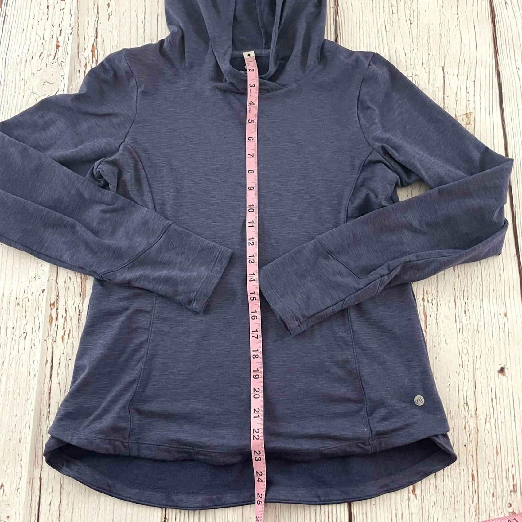 Vintage Apana Hooded Sweatshirt Long Sleeve Pullover Purple Women's Small Solid Activewear Size S / US 4 / IT 40 - 4 Thumbnail