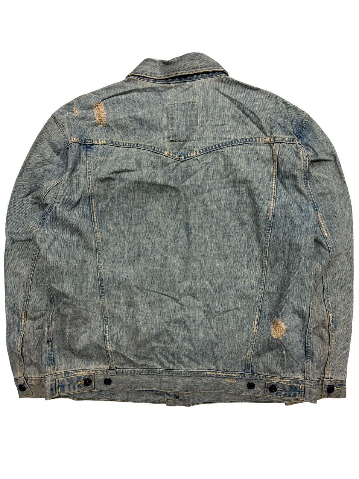 If Six Was Nine 💥GRUNGE💥90s STYLE OLD NAVY DISTRESSED MUDWASH POCKET DENIM Size US XXL / EU 58 / 5 - 3 Thumbnail