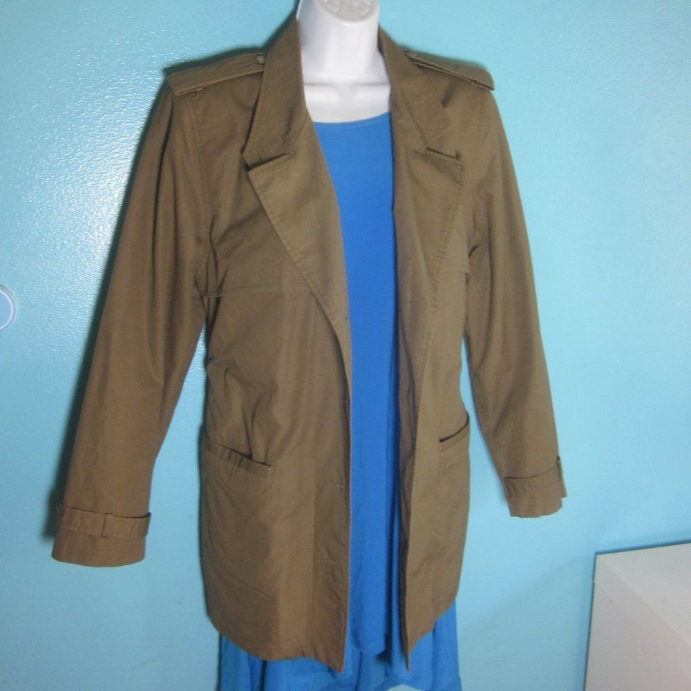Banana Republic VINTAGE Late 70's Banana Republic Cotton Travel Trench Coat Size M / US 6-8 / IT 42-44 - 6 Thumbnail