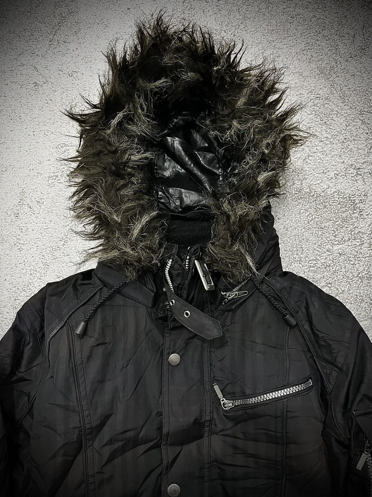 Japanese Brand Crazy Fur Japanese Louis Chaplon Bondage Fur Hood Jacket Size US M / EU 48-50 / 2 - 4 Thumbnail