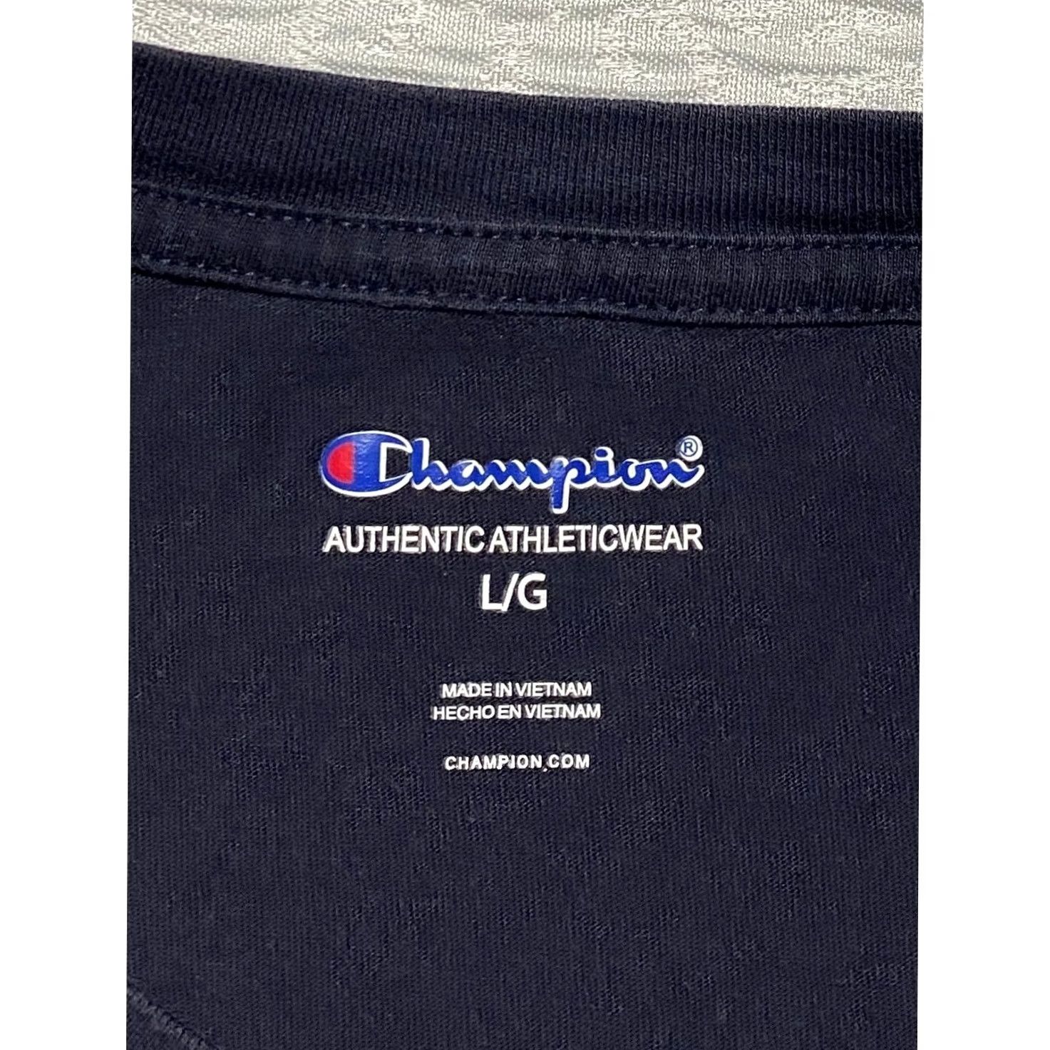 Champion Champion Mens L Graphic Logo Short Sleeve Crew Neck T-Shirt Black Blue Size US L / EU 52-54 / 3 - 3 Thumbnail