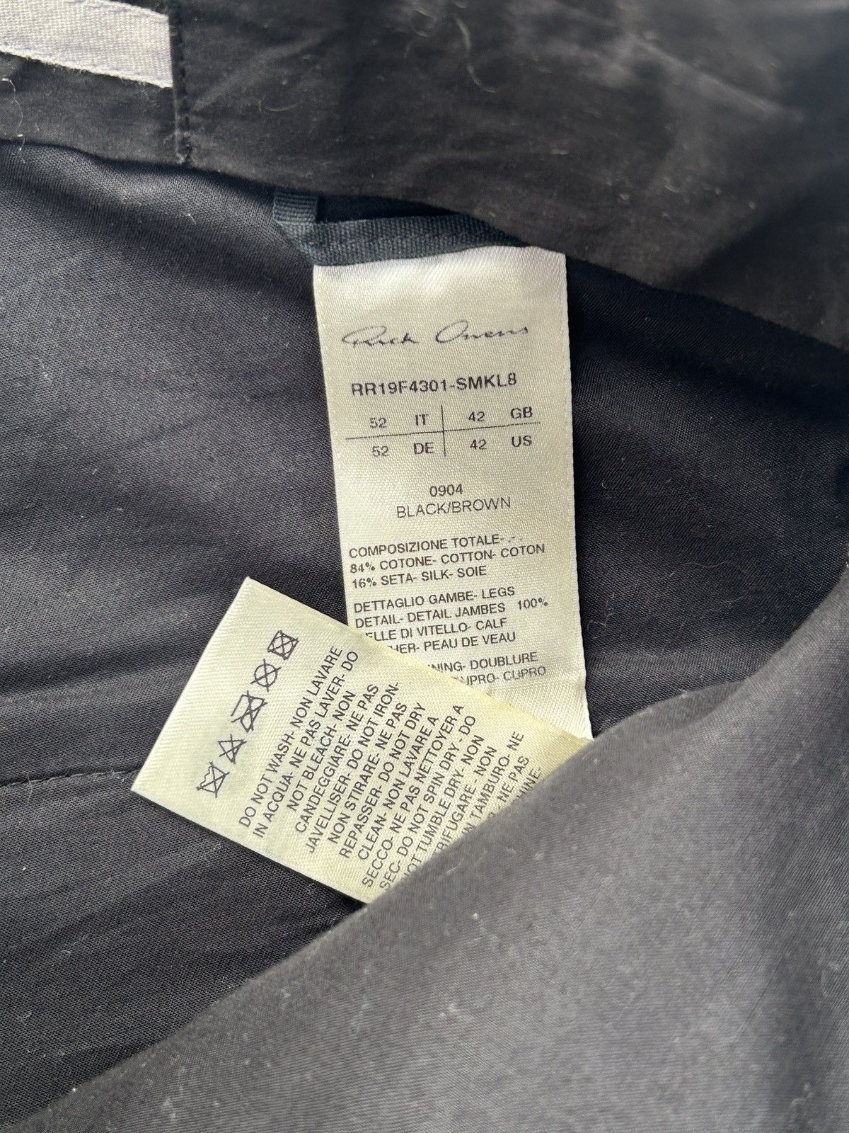 Rick Owens Rick Owens Runway FW19 Larry Moleskin Suede Patch Pants Size US 34 / EU 50 - 5 Thumbnail