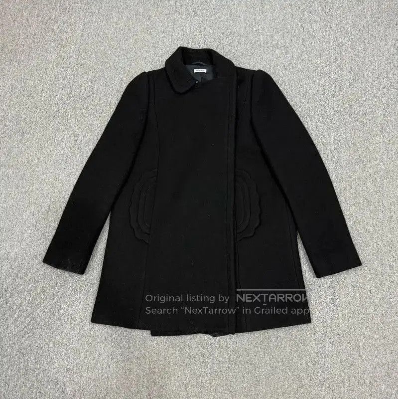 Miu Miu Miu Miu Women's Black Wool Coat . Size M / US 6-8 / IT 42-44 - 1 Thumbnail