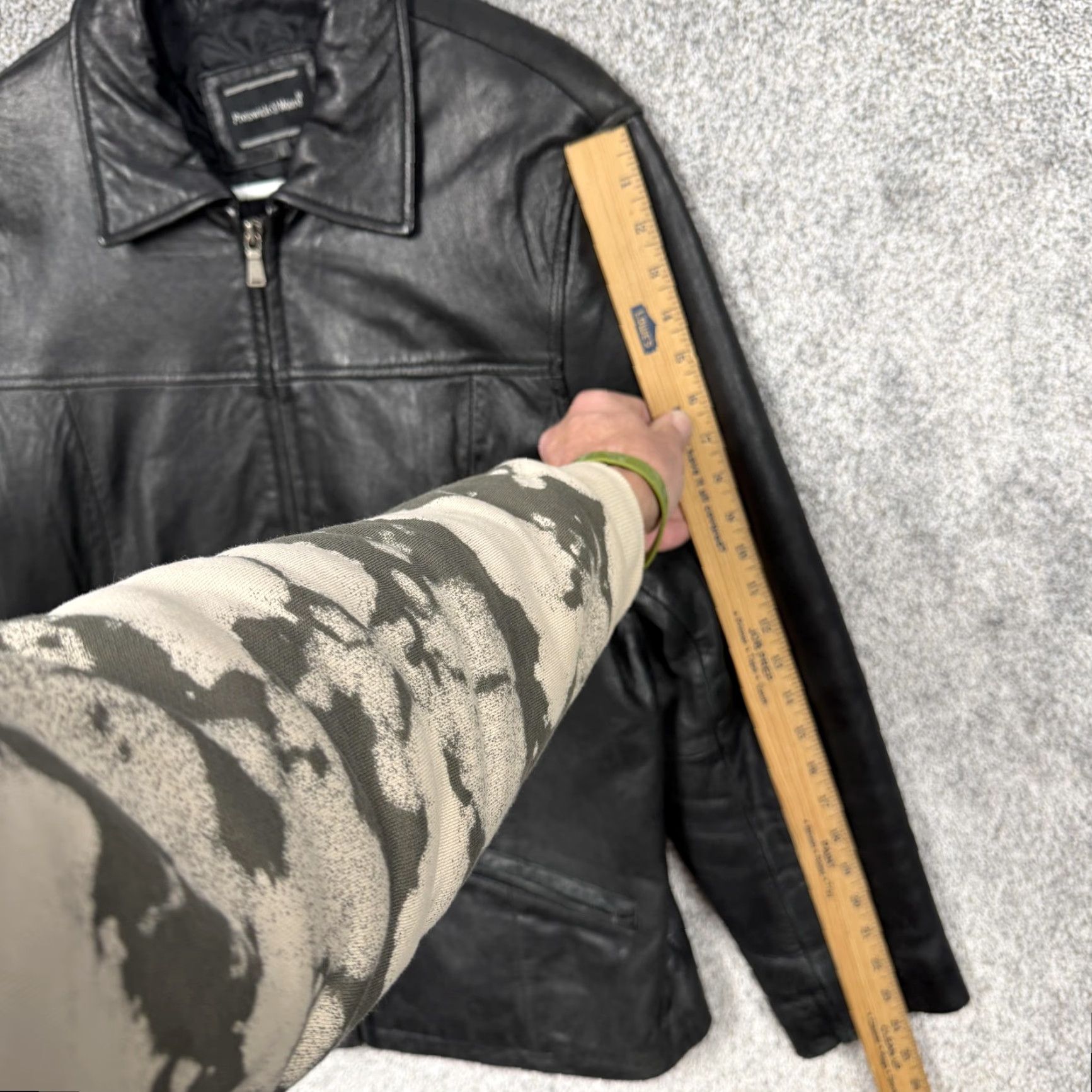 Vintage VTG 90s Preswick & Moore Leather Jacket Mens L Black Biker Streetwear Motorcycle Shirt Coat Jacket Size US L / EU 52-54 / 3 - 3 Thumbnail