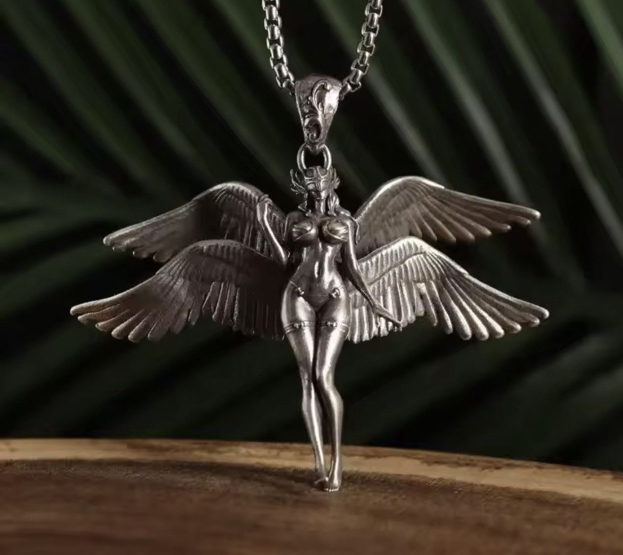 Vintage Sexy Angel Wings Necklace Size ONE SIZE - 1 Thumbnail