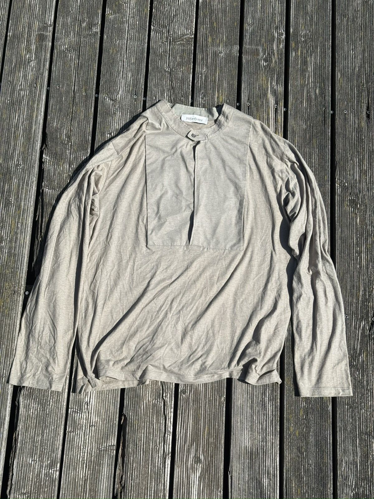 Yves Saint Laurent SS2001 Yves Saint Laurent Mao Longsleeve Size US L / EU 52-54 / 3 - 1 Thumbnail
